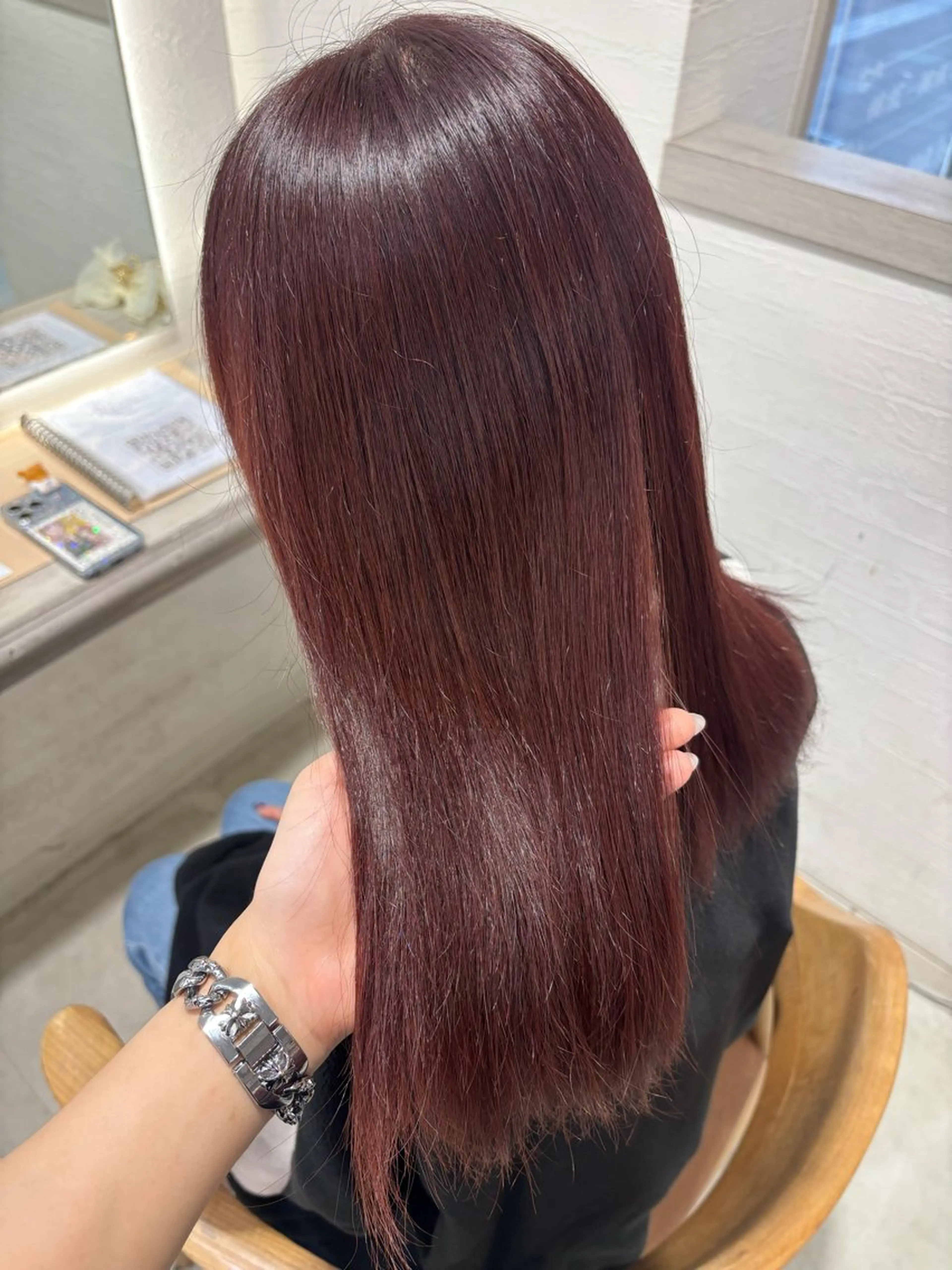 ロング カラー ブラウンカラー カシス ヘアカラー トリートメント ITO  SUI /浦和のヘアスタイル