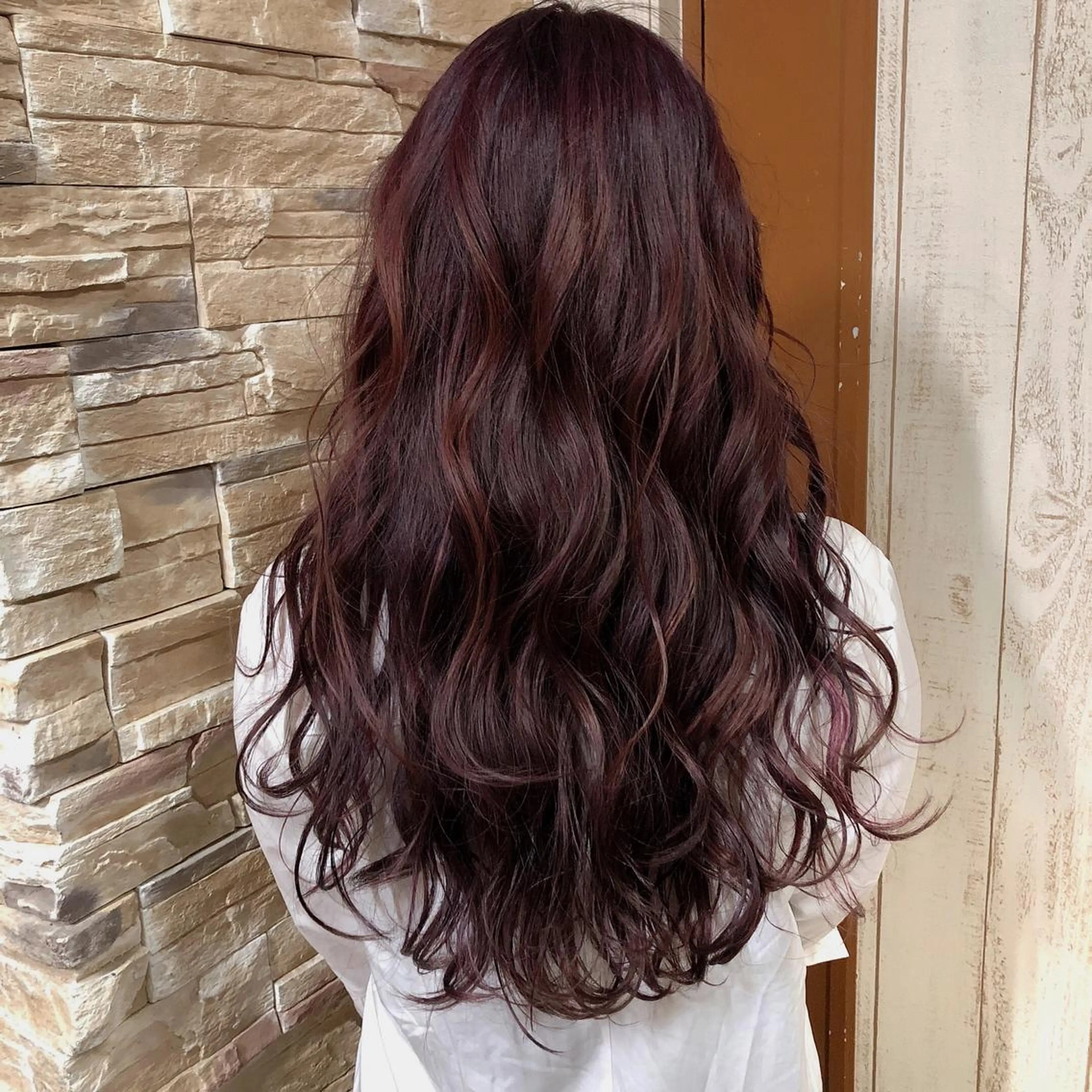 ロング カラー kr2s アメ村のヘアスタイル