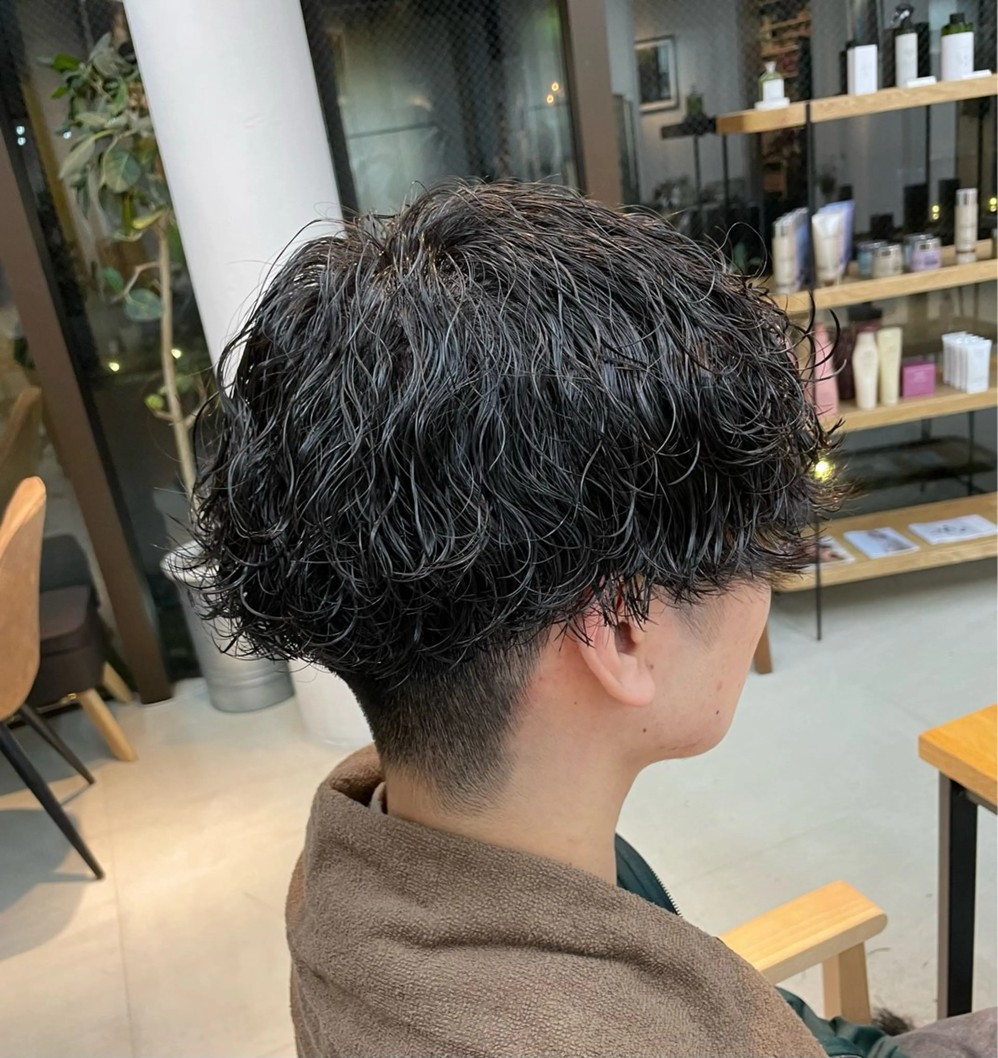 ショート パーマ メンズ メンズパーマ 波巻きパーマ ボブ/ショート/ shinのヘアスタイル