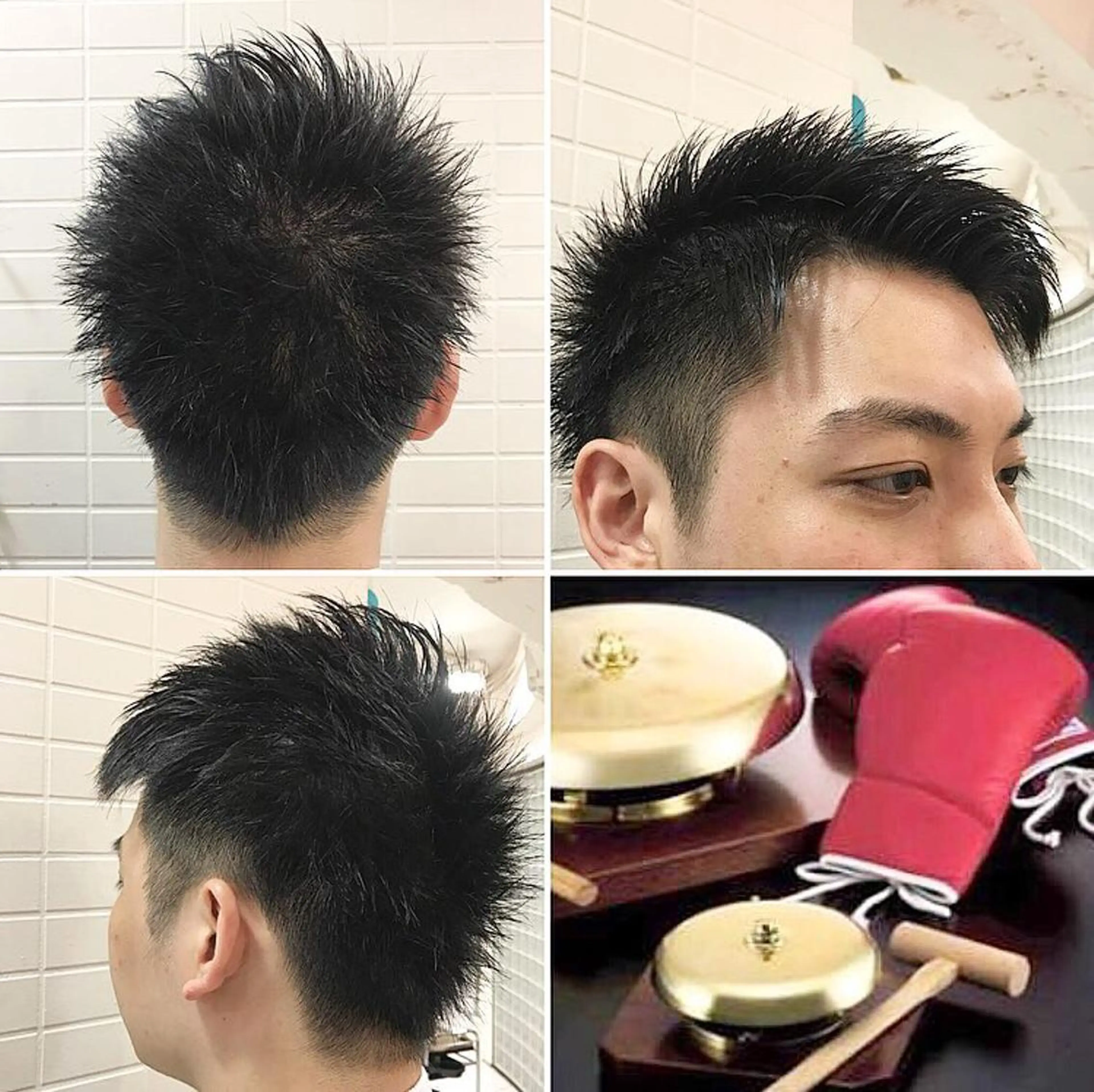 ショート メンズ ツーブロック 刈り上げ メンズウルフカット ウルフカット "PEPPU "所属・派手髪、ハイトーン ショートヘアShinのヘアスタイル