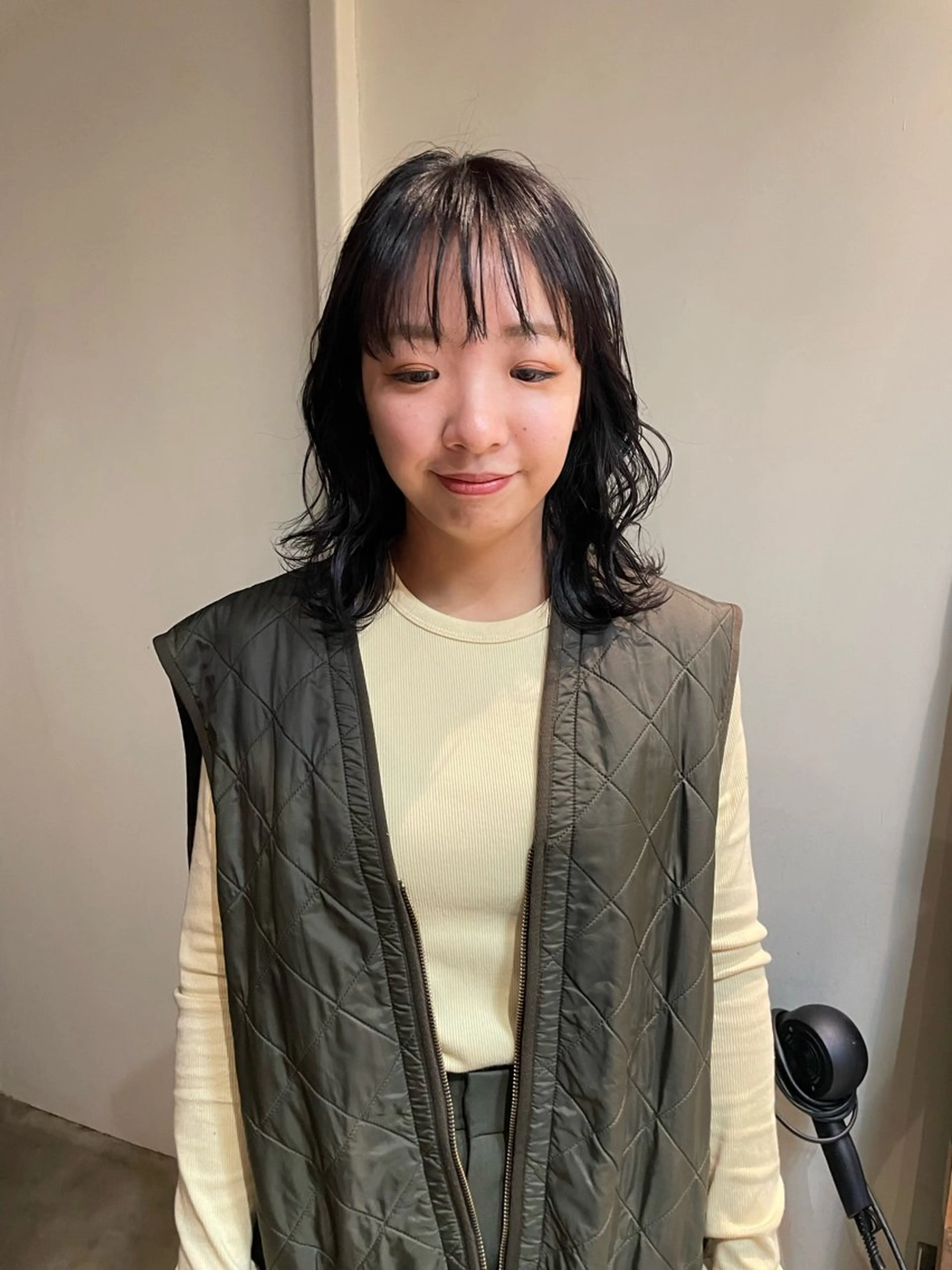 ミディアム カラー ハナ🌼 梅田/ボブ/パーマのヘアスタイル