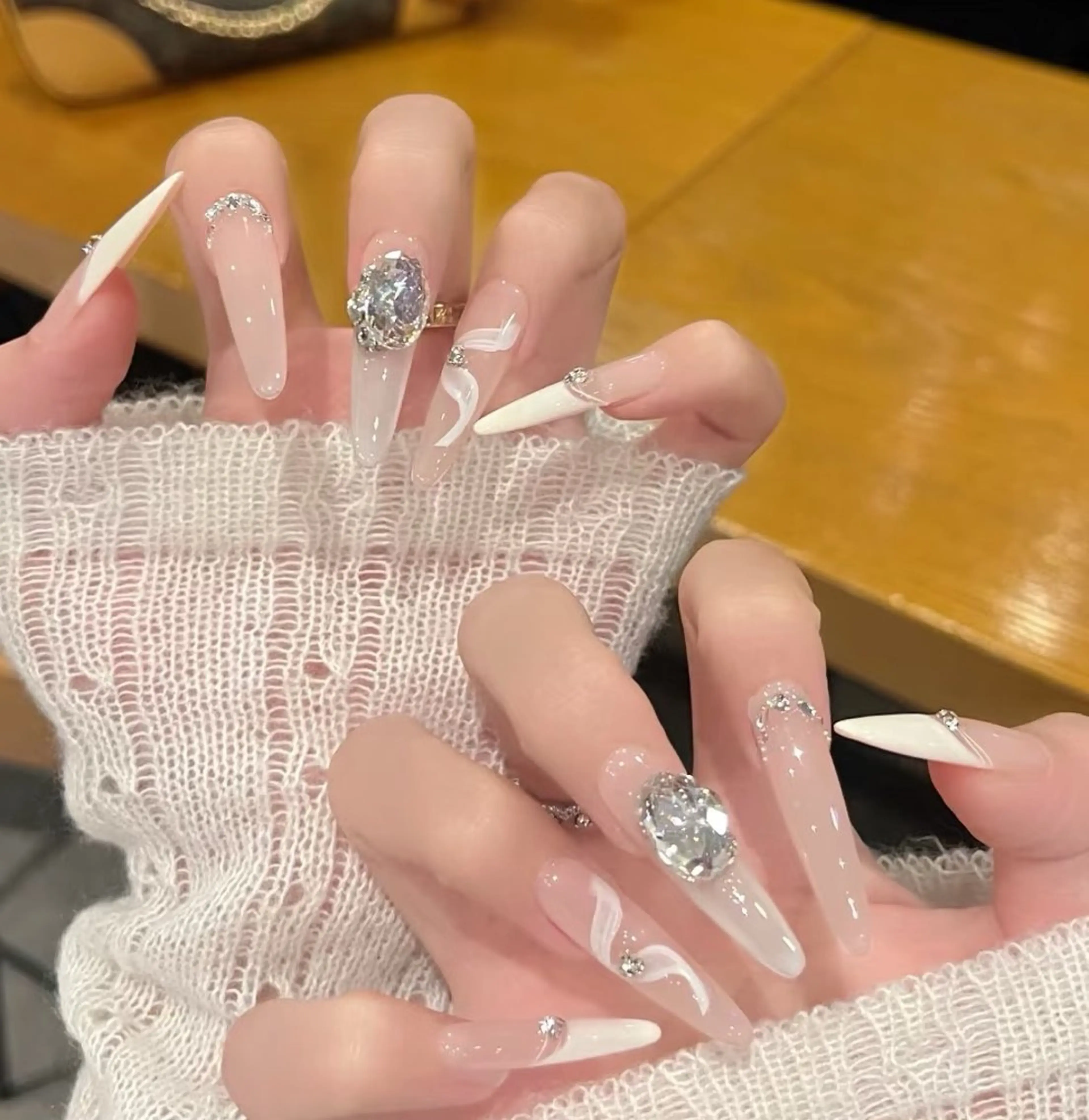 ネイル Miu Miu 🎀 長さだし專門のネイルデザイン