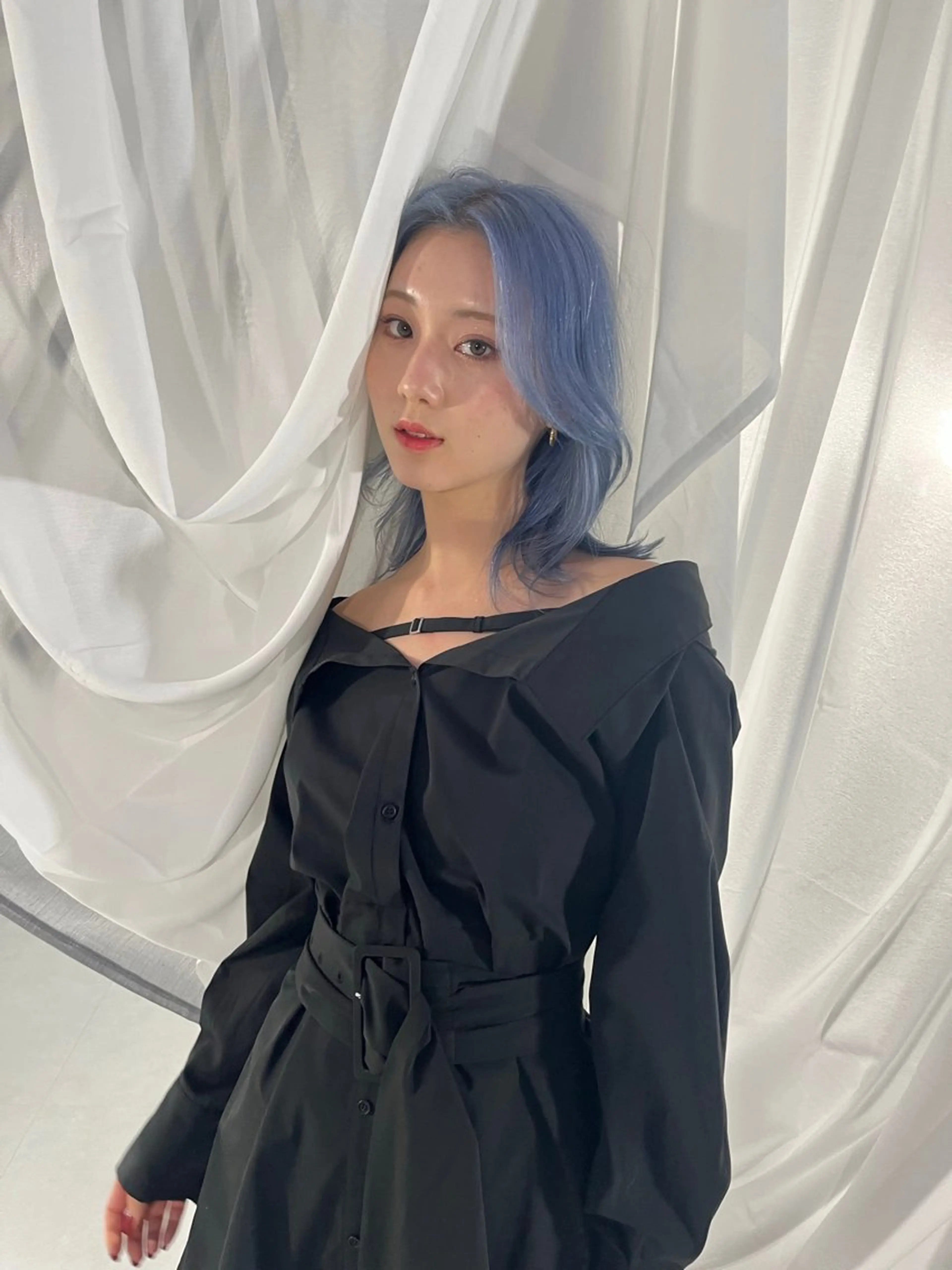 ミディアム ヘアアレンジ 💎推しカラー再現 chinatsu💎のヘアスタイル
