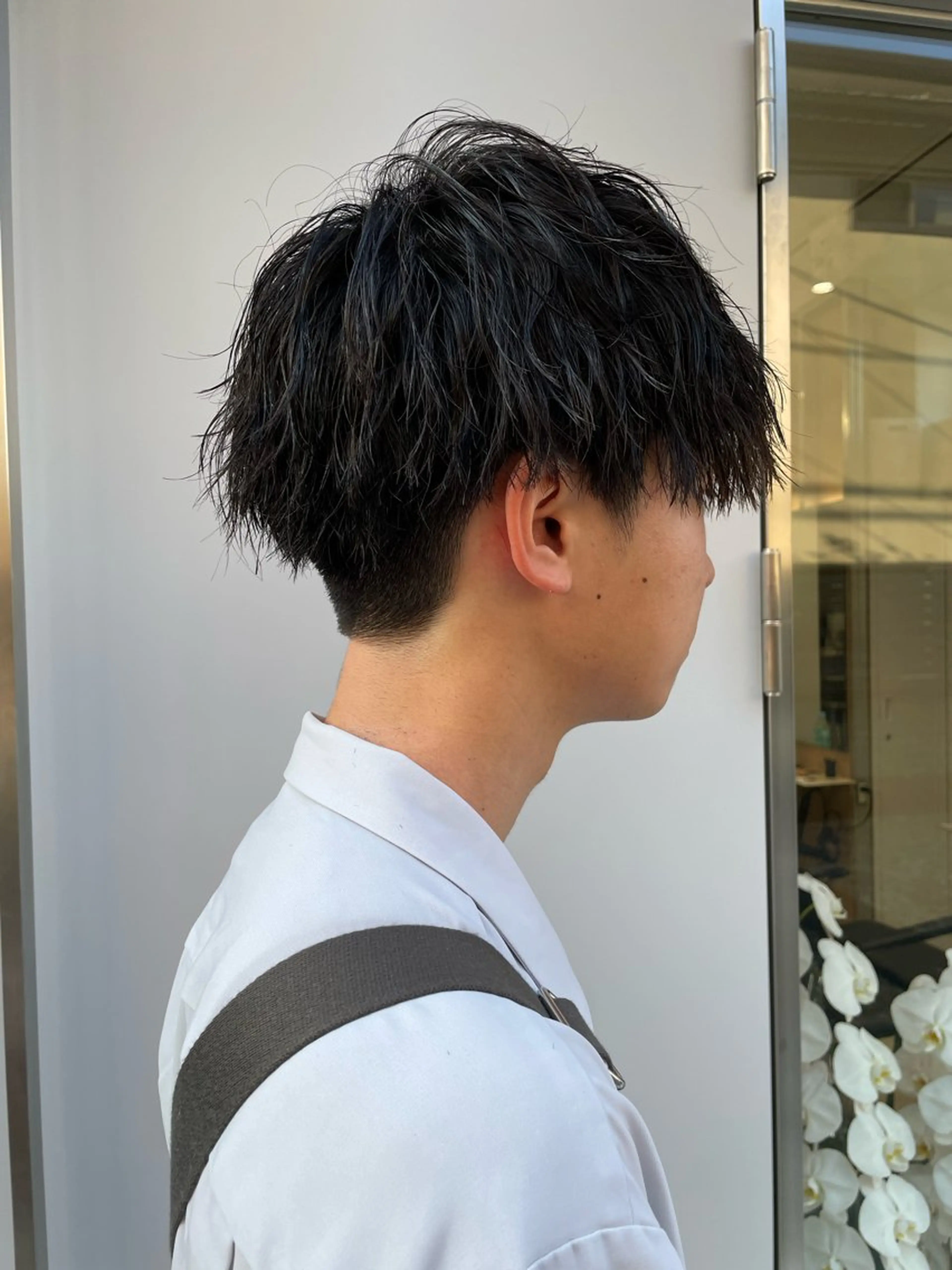 ショート パーマ メンズ カット パーマ 髪質改善/茅ヶ崎 マツモト リョウのヘアスタイル