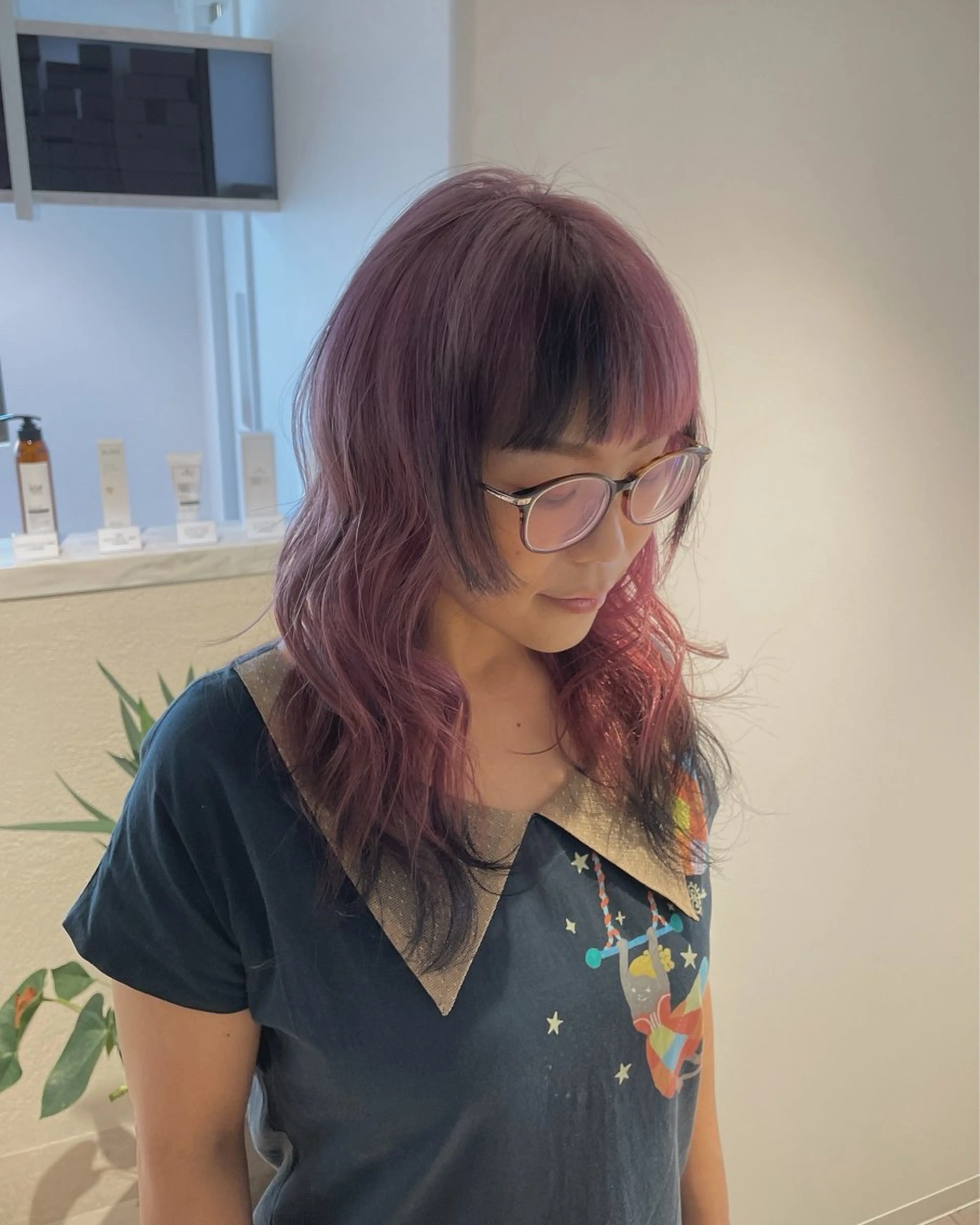 セミロング カラー Miyamoto Yasuchikaのヘアスタイル
