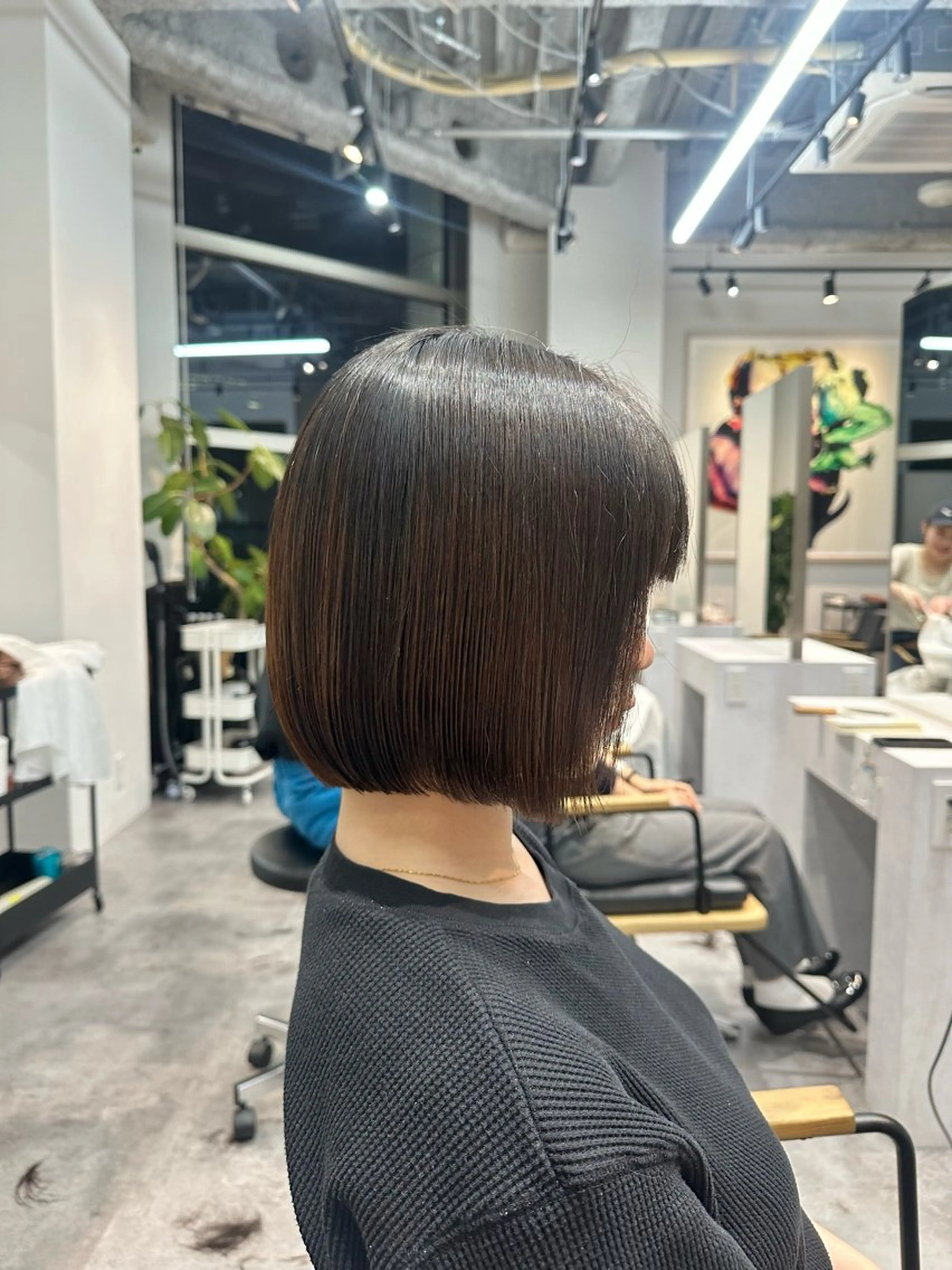 ミディアム ボブ カット ごとう さなのヘアスタイル