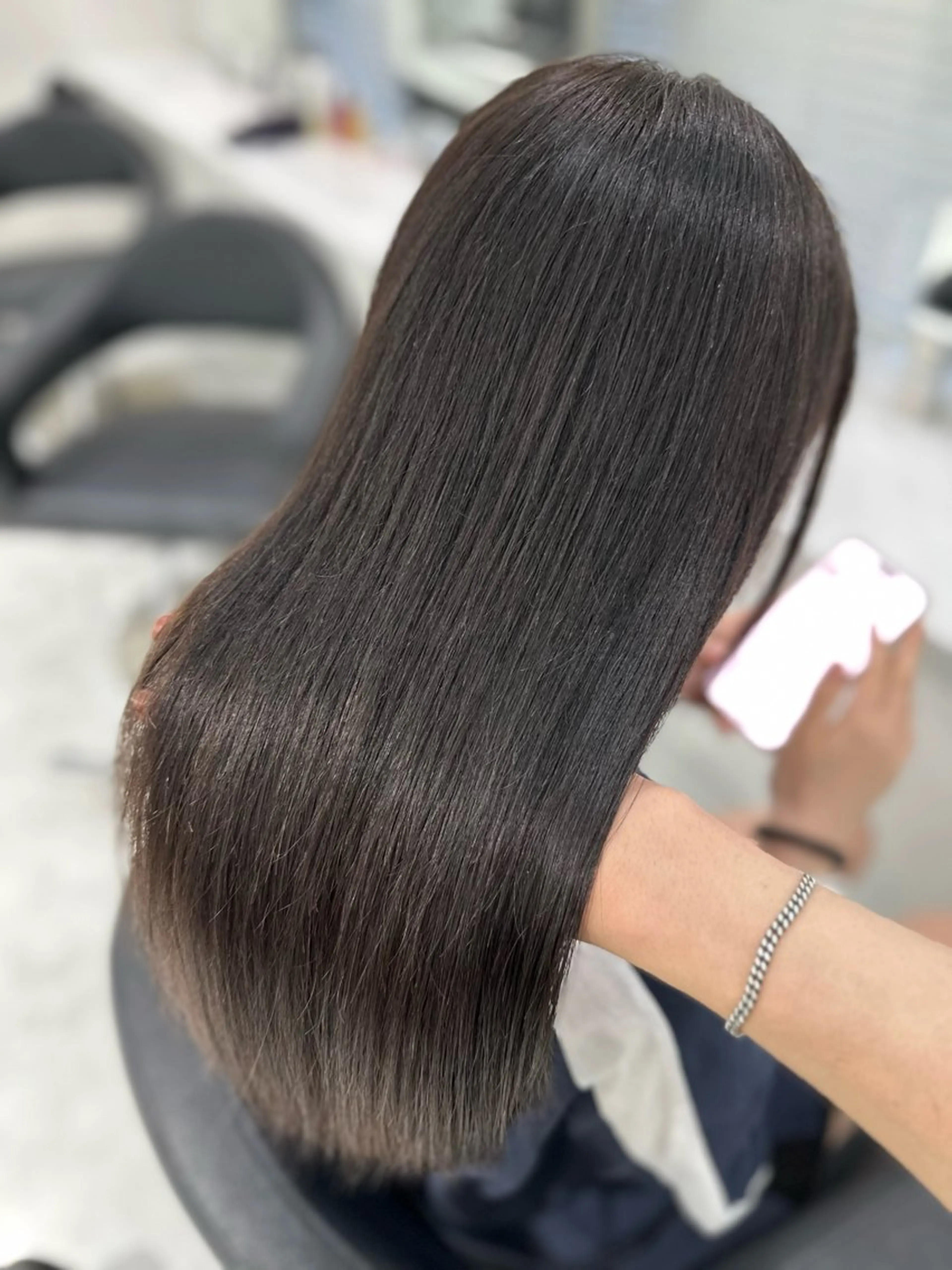 ミディアム カラー カット ヘアカラー トリートメント ヘッドスパ ヘアセット ♡上品韓国髪♡ブラ ウン/SAYATOのヘアスタイル