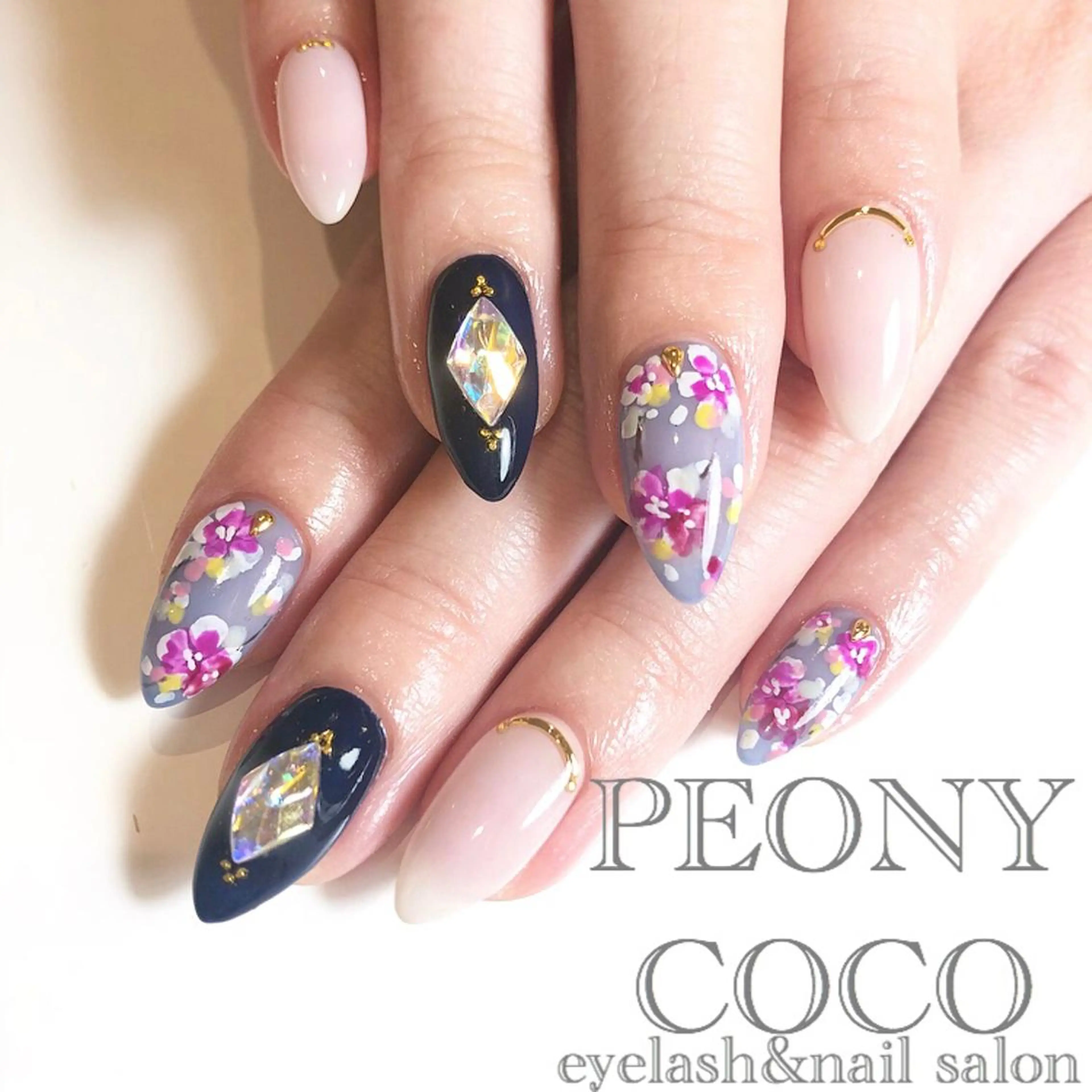 ロング ネイル マツエク・マツパ Beauty salon STELLA所属・STELLA 大西南帆のマツエク・マツパデザイン