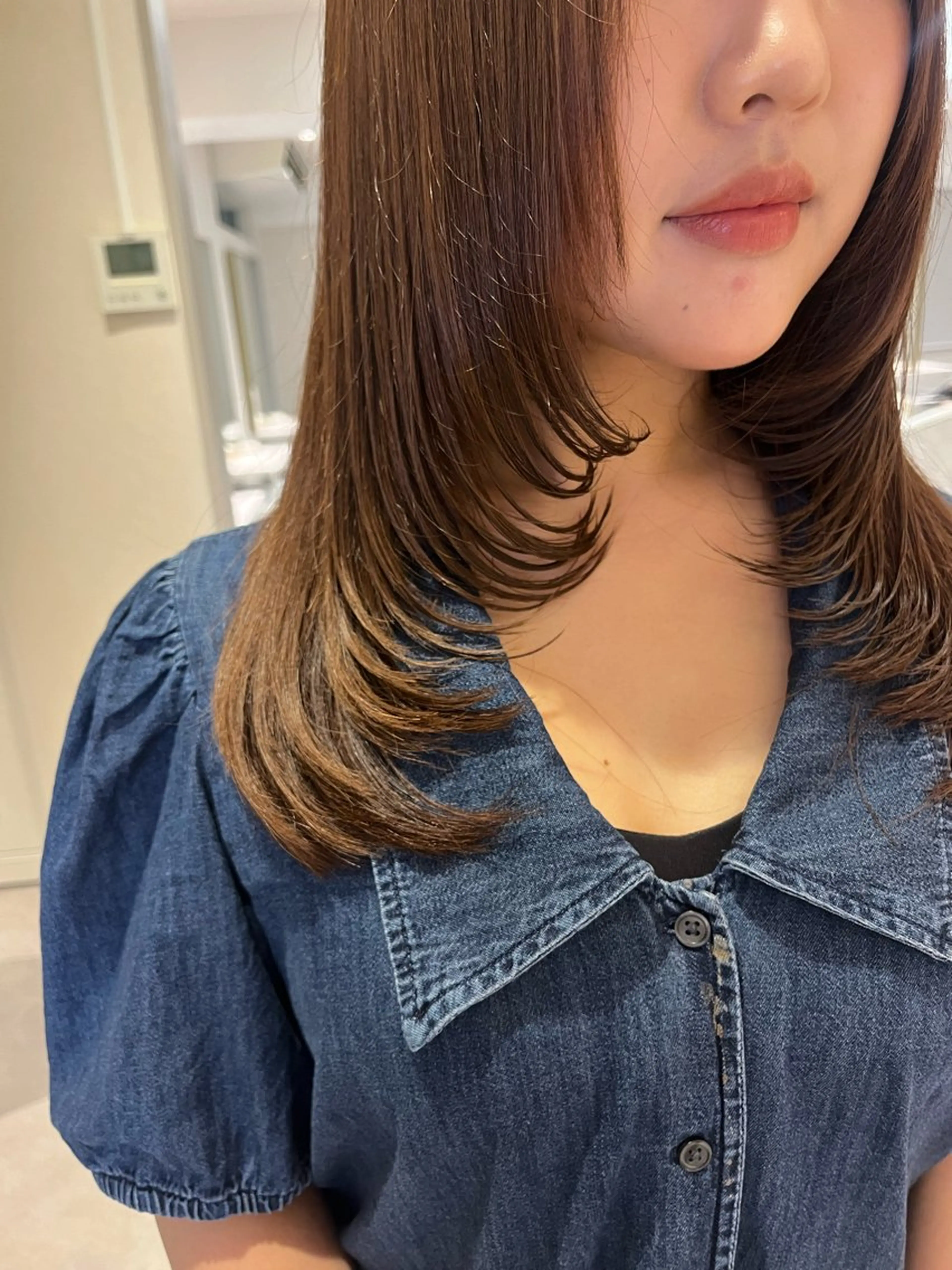 レイヤーカットの写真