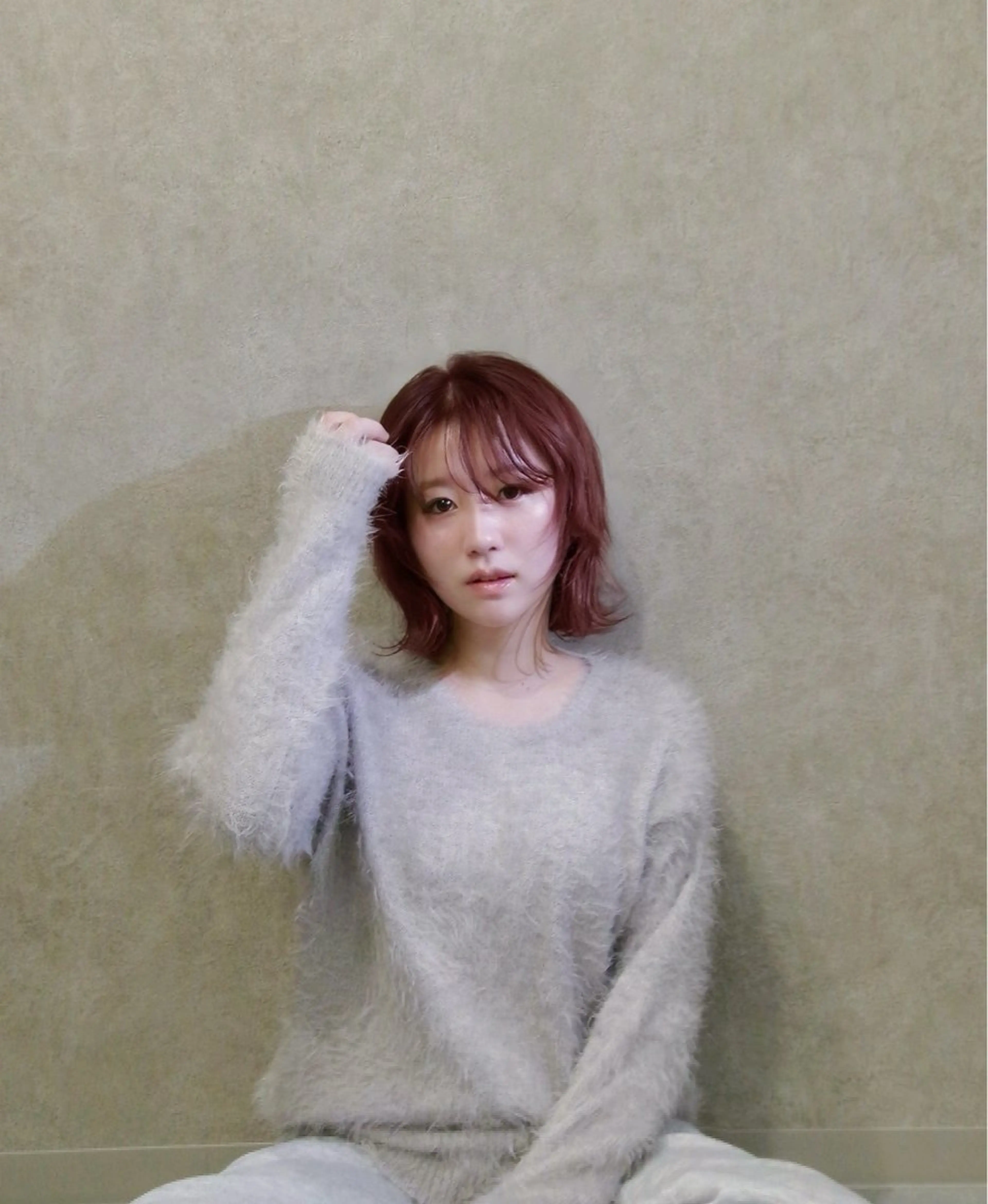 透明感ワンカラー +オージュア 1step トリートメント髪質改善の写真