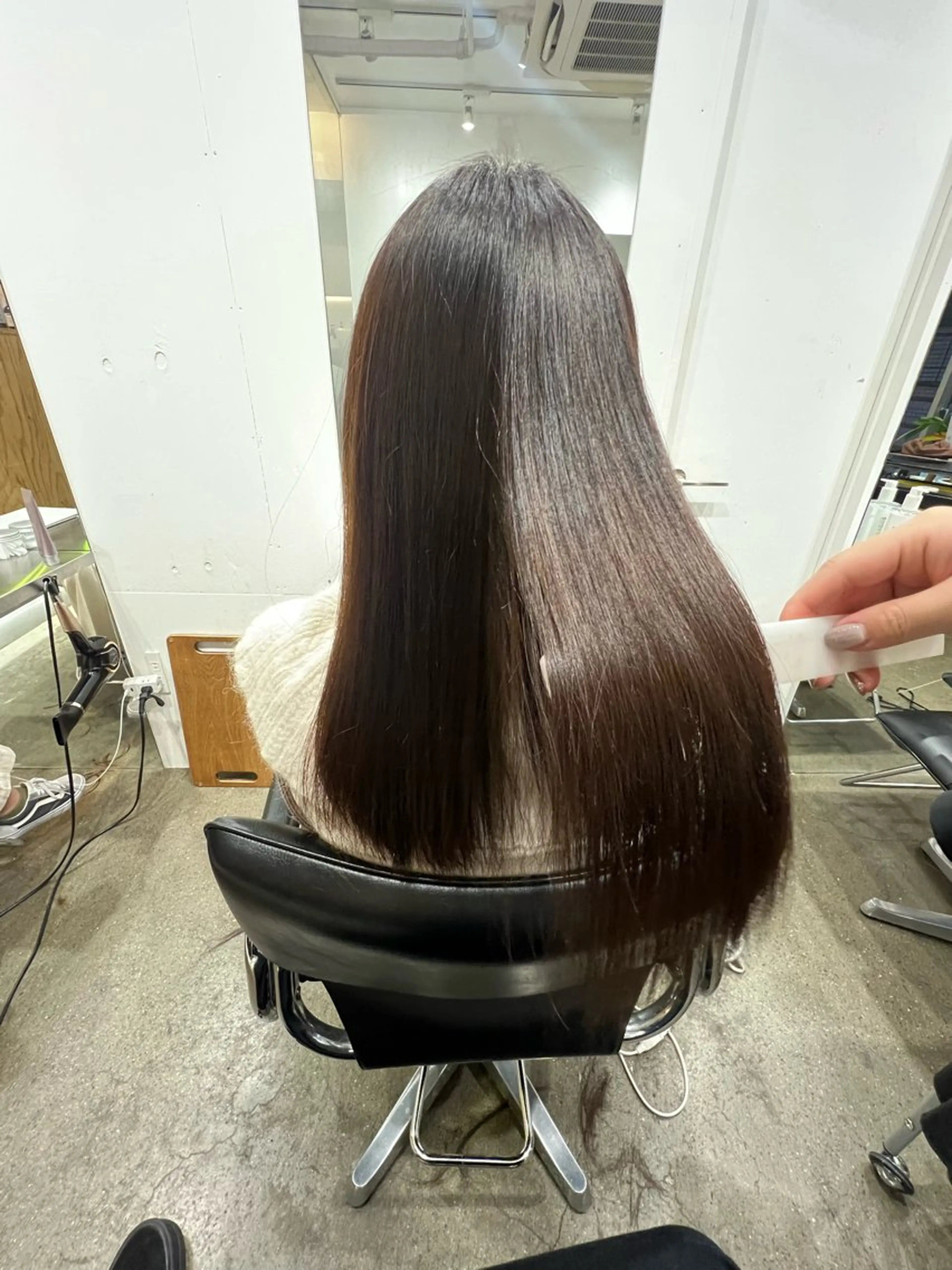 ロング カラー パーマ 髪質改善 縮毛矯正 ヘアカラー 縮毛矯正 トリートメント ✨髪質改善矯正× ブリーチ✨YU-KIのヘアスタイル