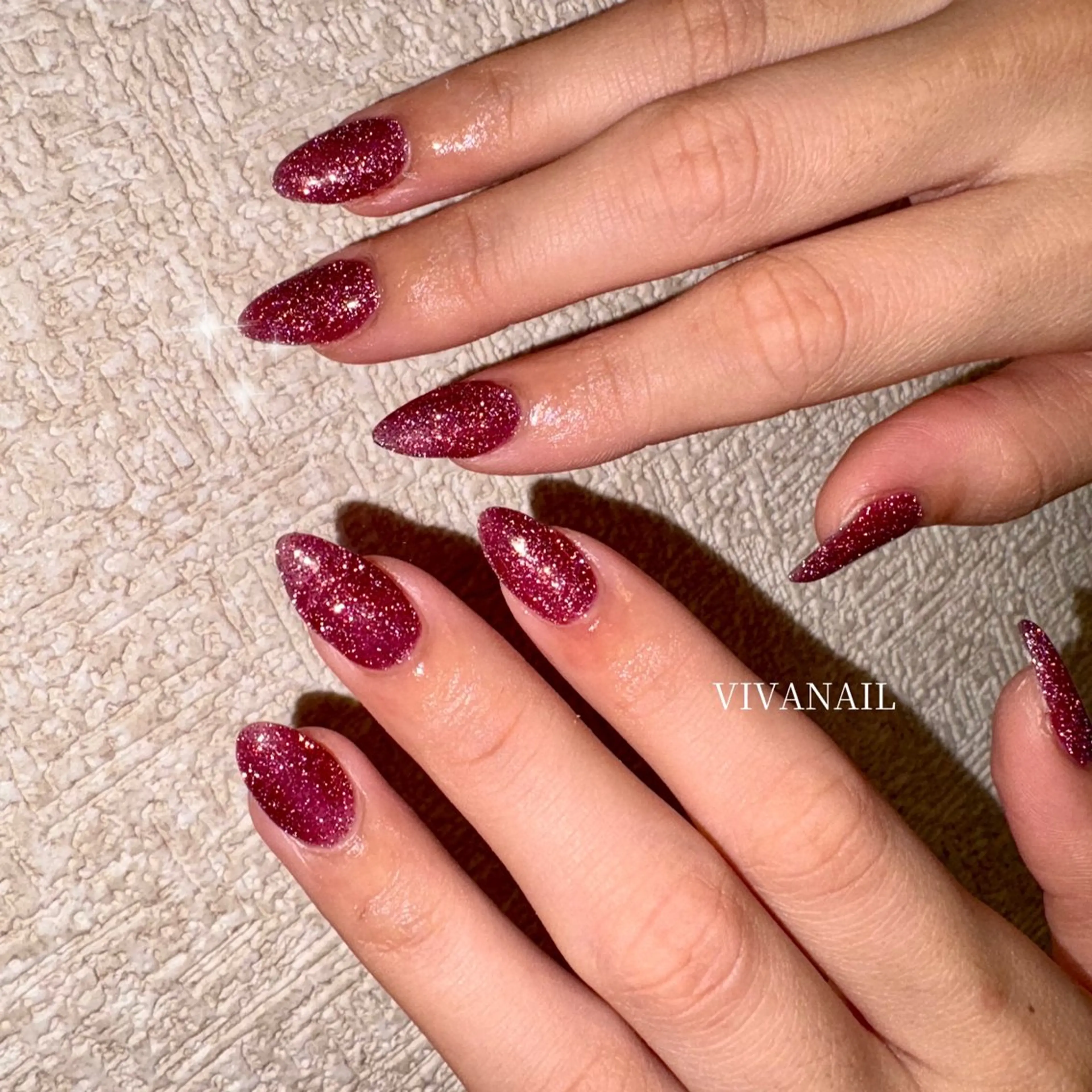 ネイル ハンドネイル VIVA NAIL所属・自爪を傷つけない フィルイン3500円のネイルデザイン