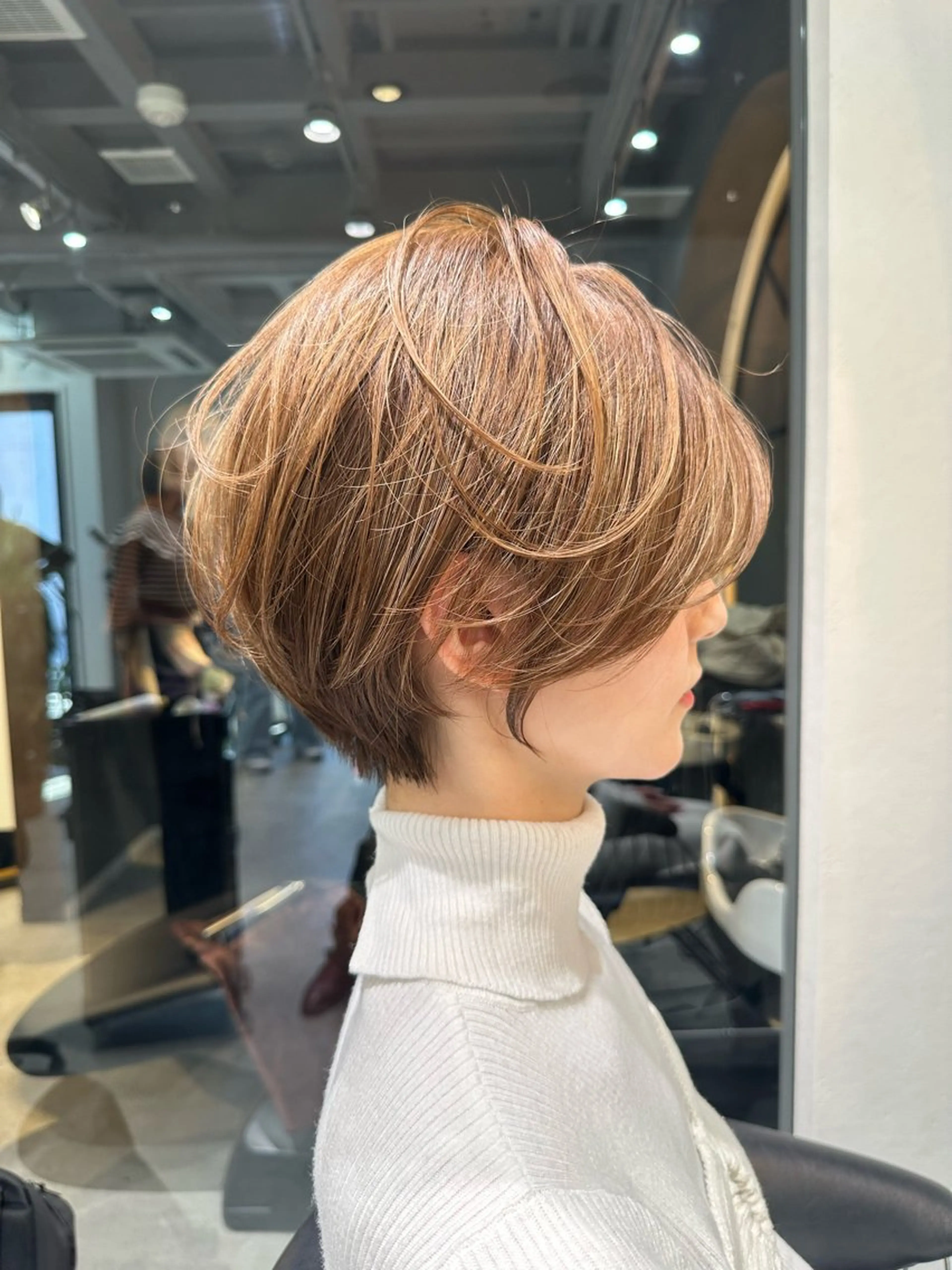 ショート ショートヘア 小顔カット カット ヘアカラー トリートメント ヘッドスパ 遠藤大雅 ショート /韓国ボブ🌈のヘアスタイル