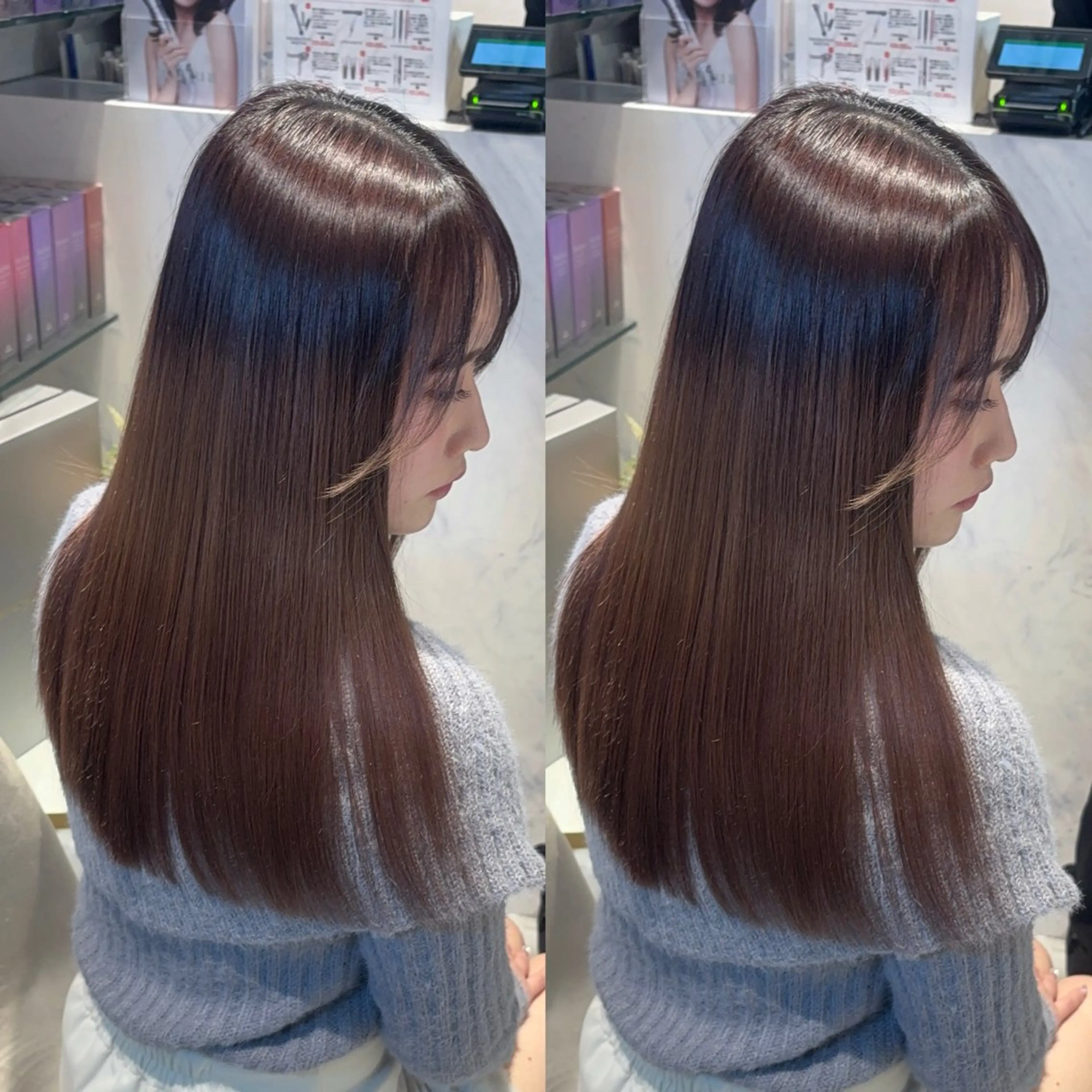 ロング カット ヘアカラー トリートメント 新宿No.1艶髪矯正 美艶カラー/FUKAのヘアスタイル