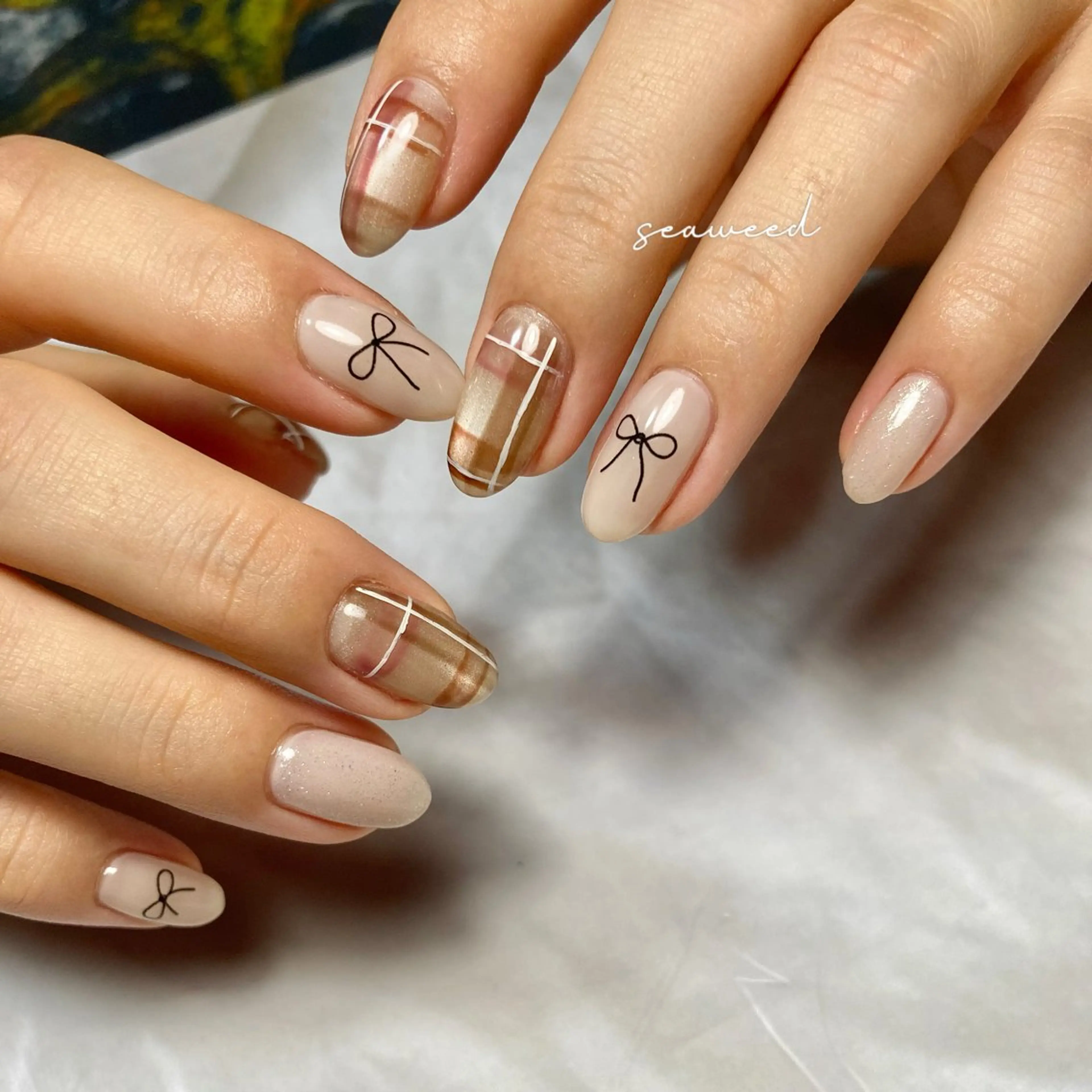 ネイル ハンドネイル seaweed nailのネイルデザイン