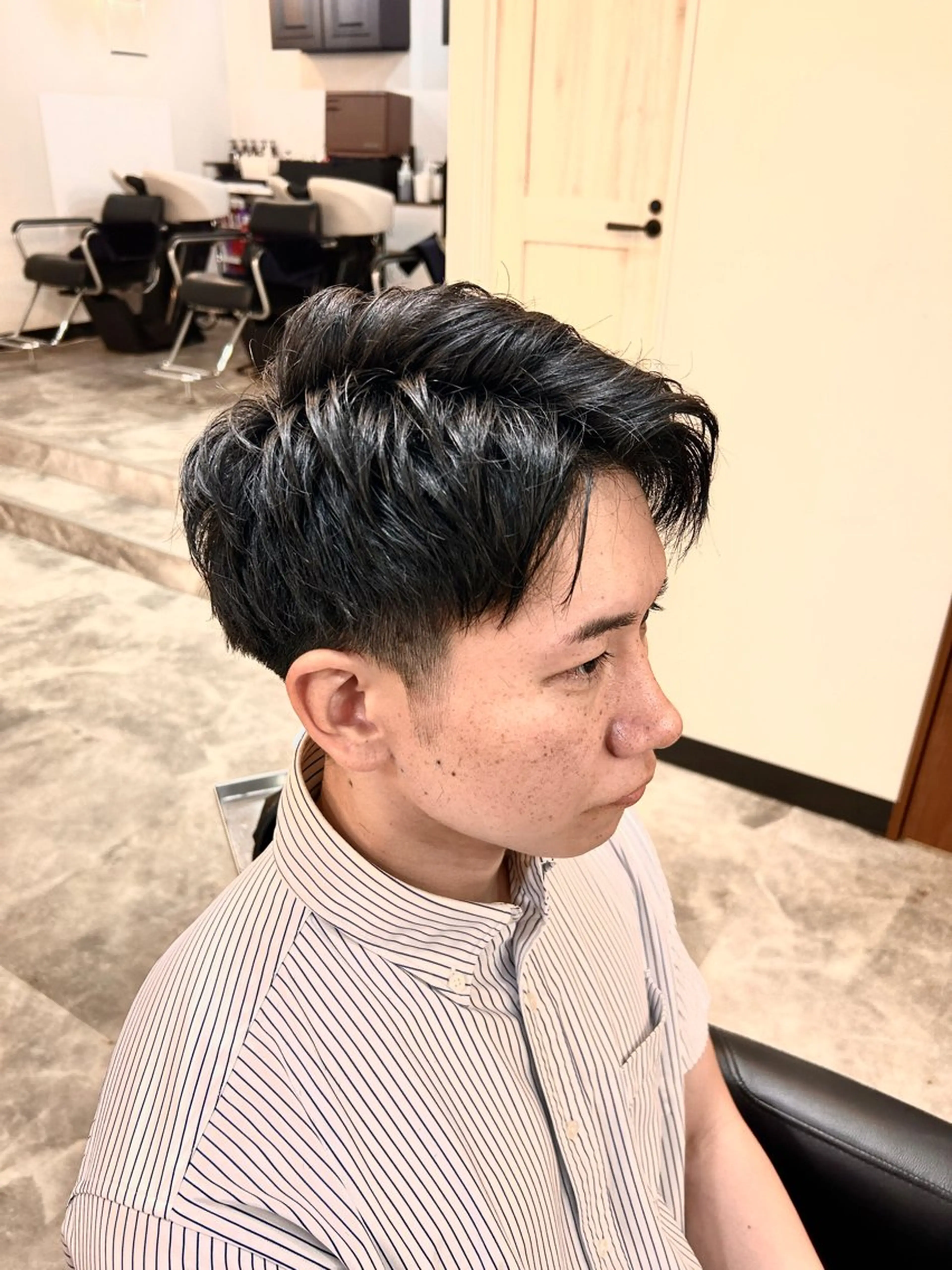 【メンズカットモデル！👔爽やかショートスタイルはこちら🧑🏻‍🦱✨】マッシュ／スパイキーショート🫧🩶の写真