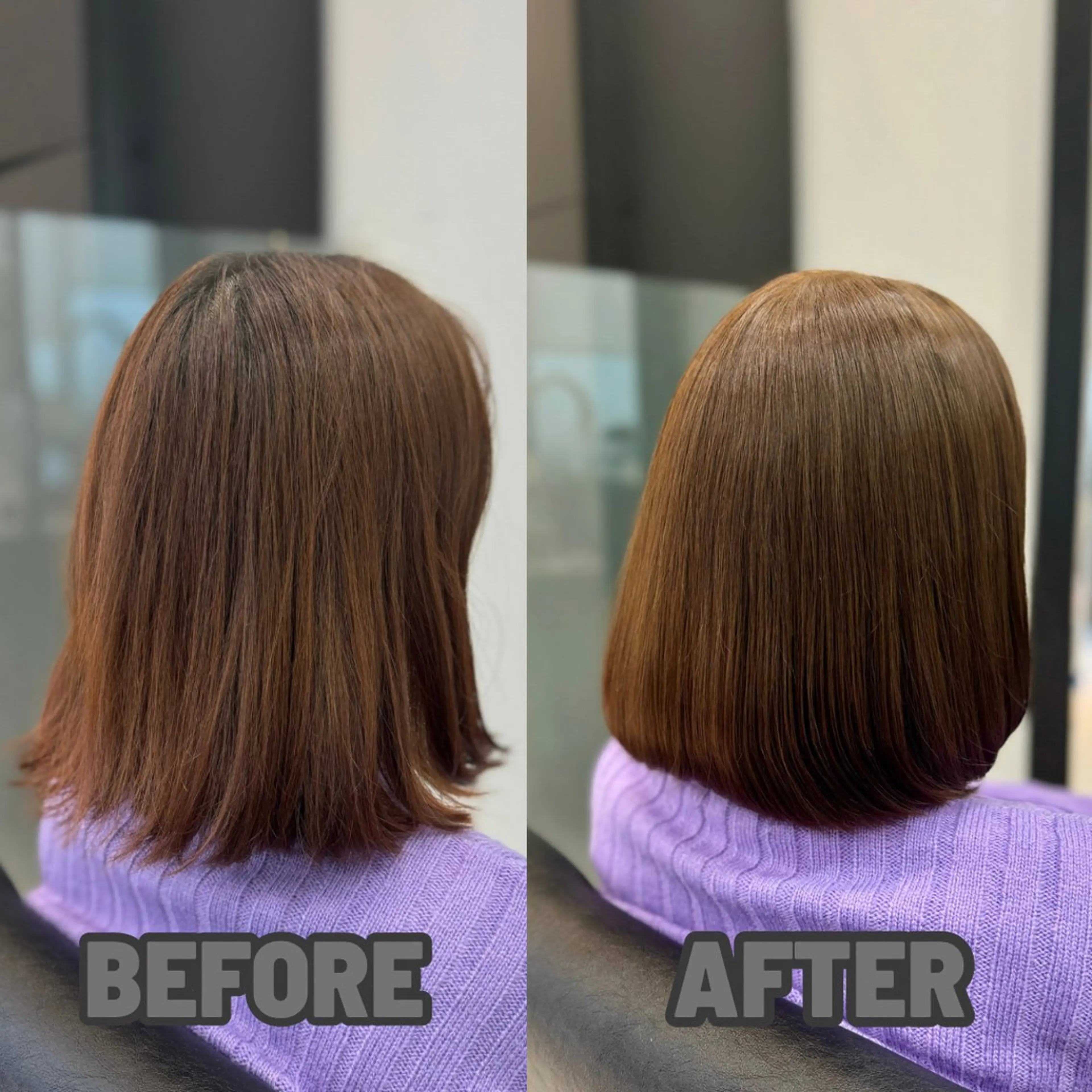 ショート カット ヘアカラー トリートメント YASU🍎ピンク/ 赤系カラー/髪質改善のヘアスタイル