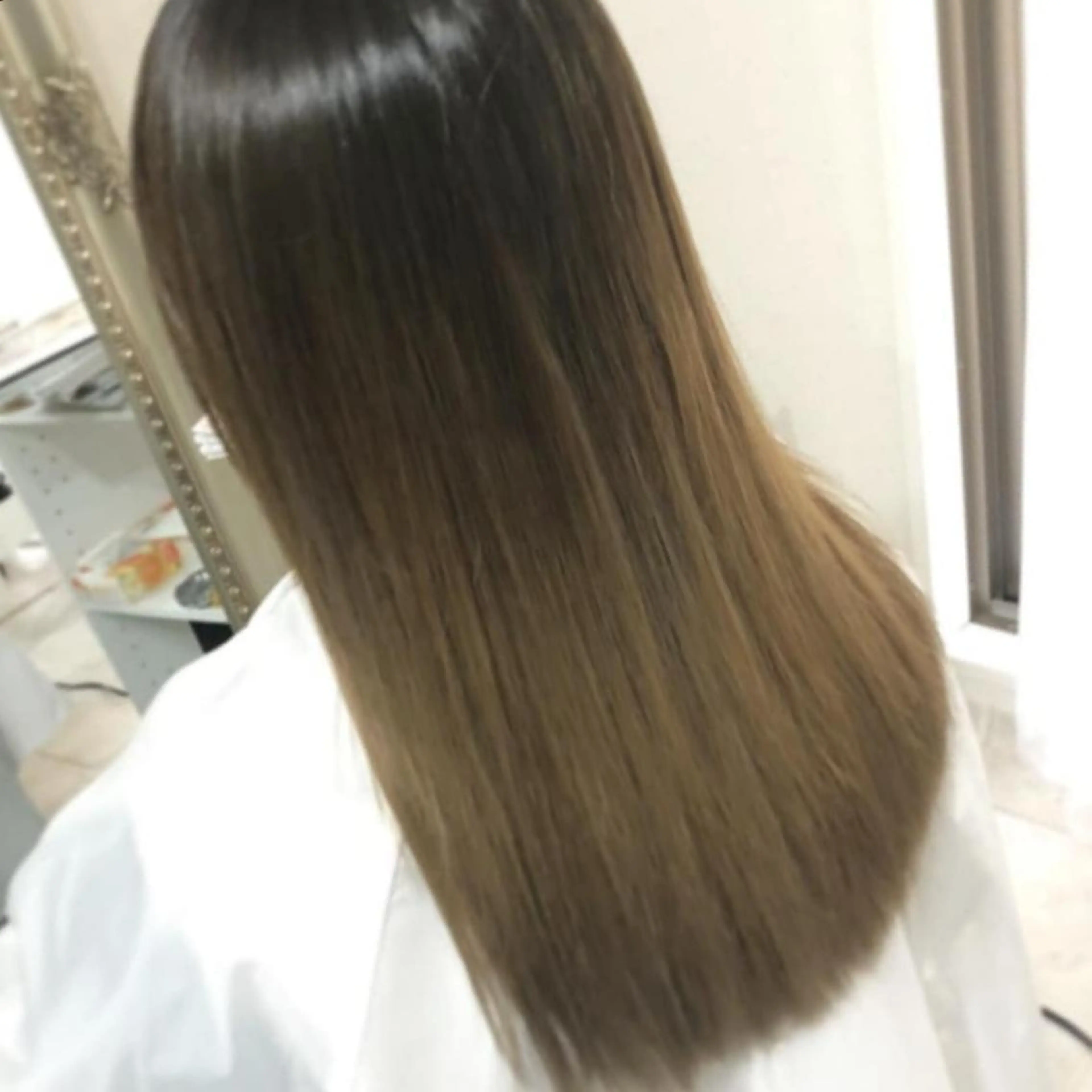 ロング ヘアアレンジ カラー グラデーションカラー See by merのマツエク・マツパデザイン