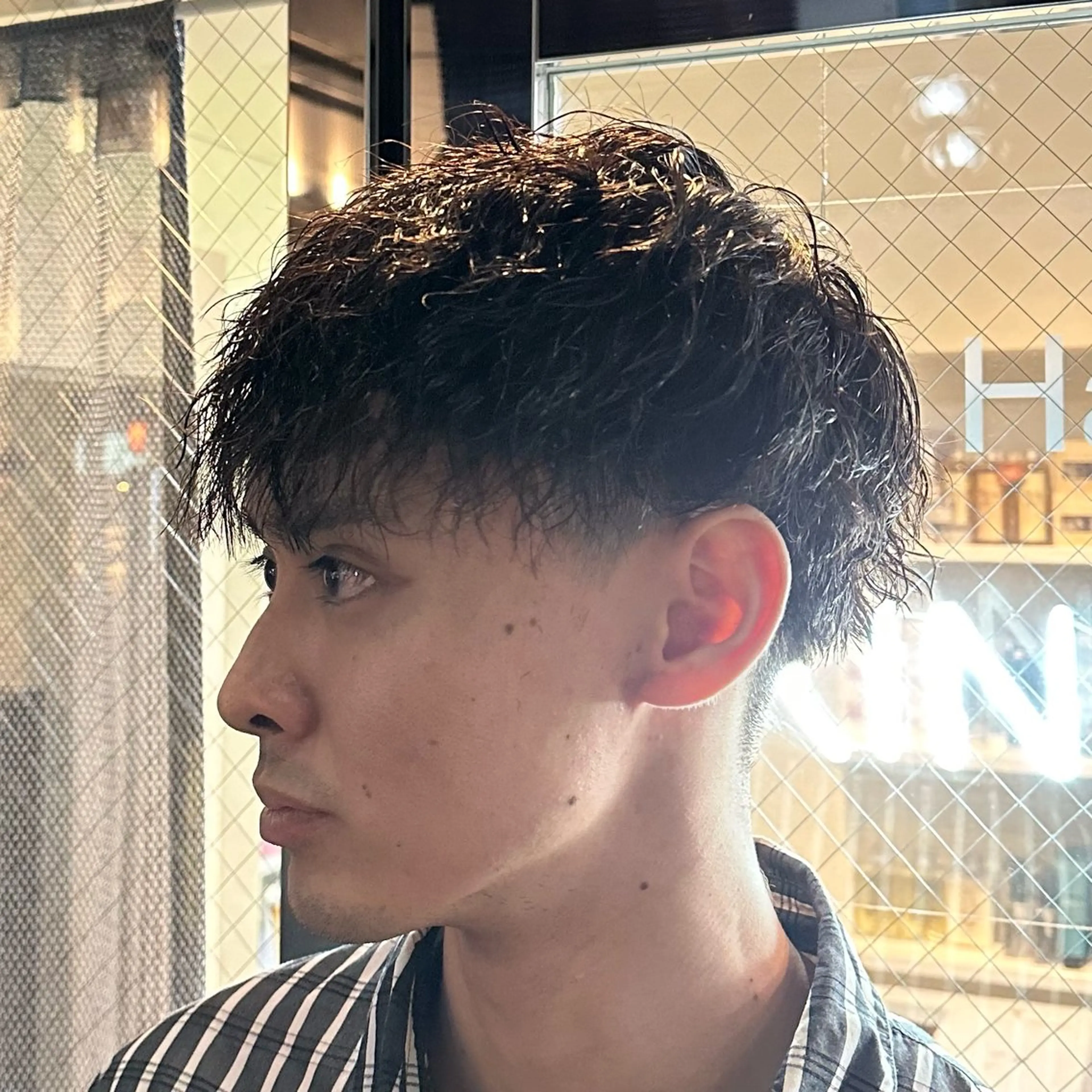 パーマ ヘアアレンジ メンズ メンズパーマ カット パーマ 梅田/メンズ特化 /短髪/田中崇奨のヘアスタイル