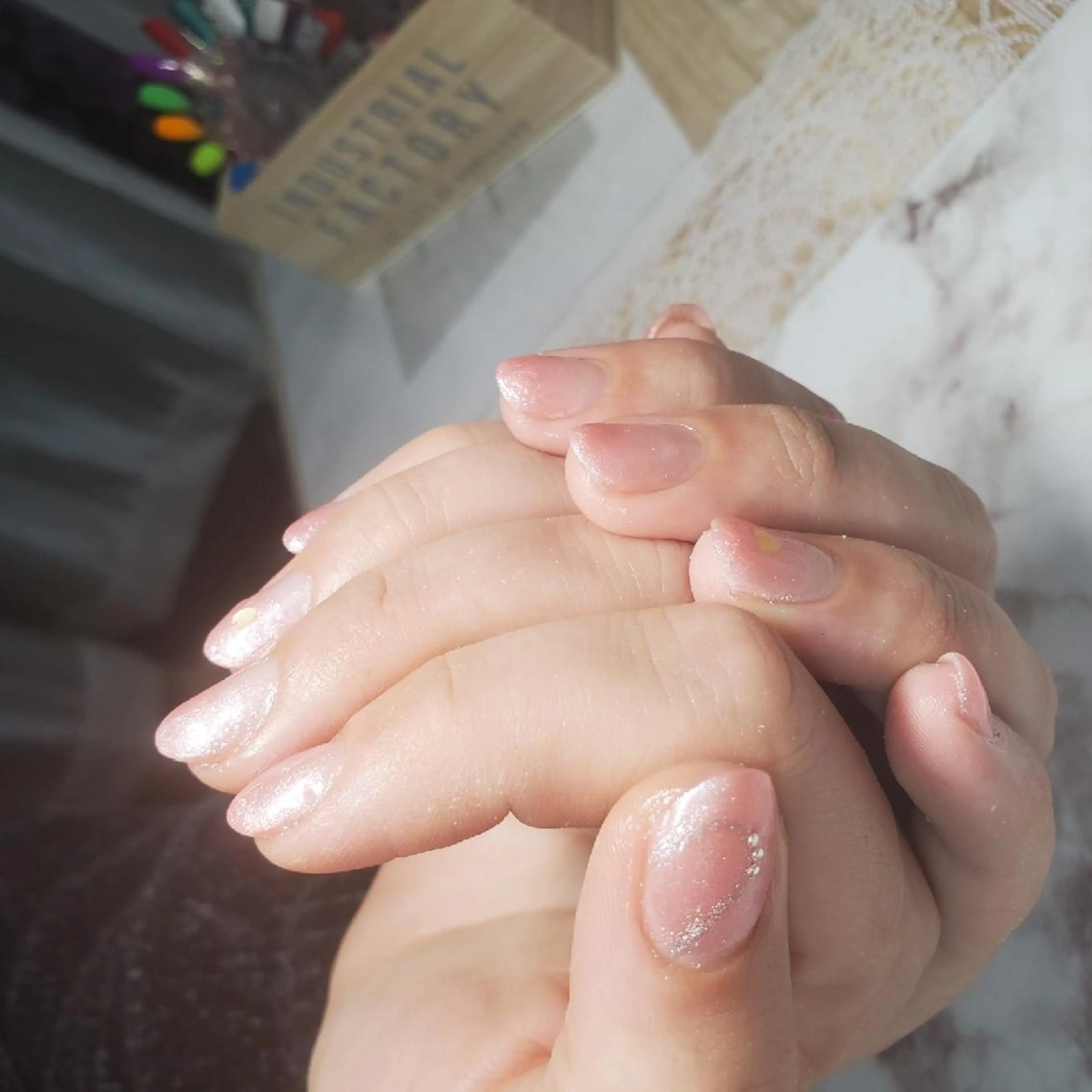 ネイル ハート シンプルネイル ハンドネイル ネイルサロンベルティ .ひとみのネイルデザイン