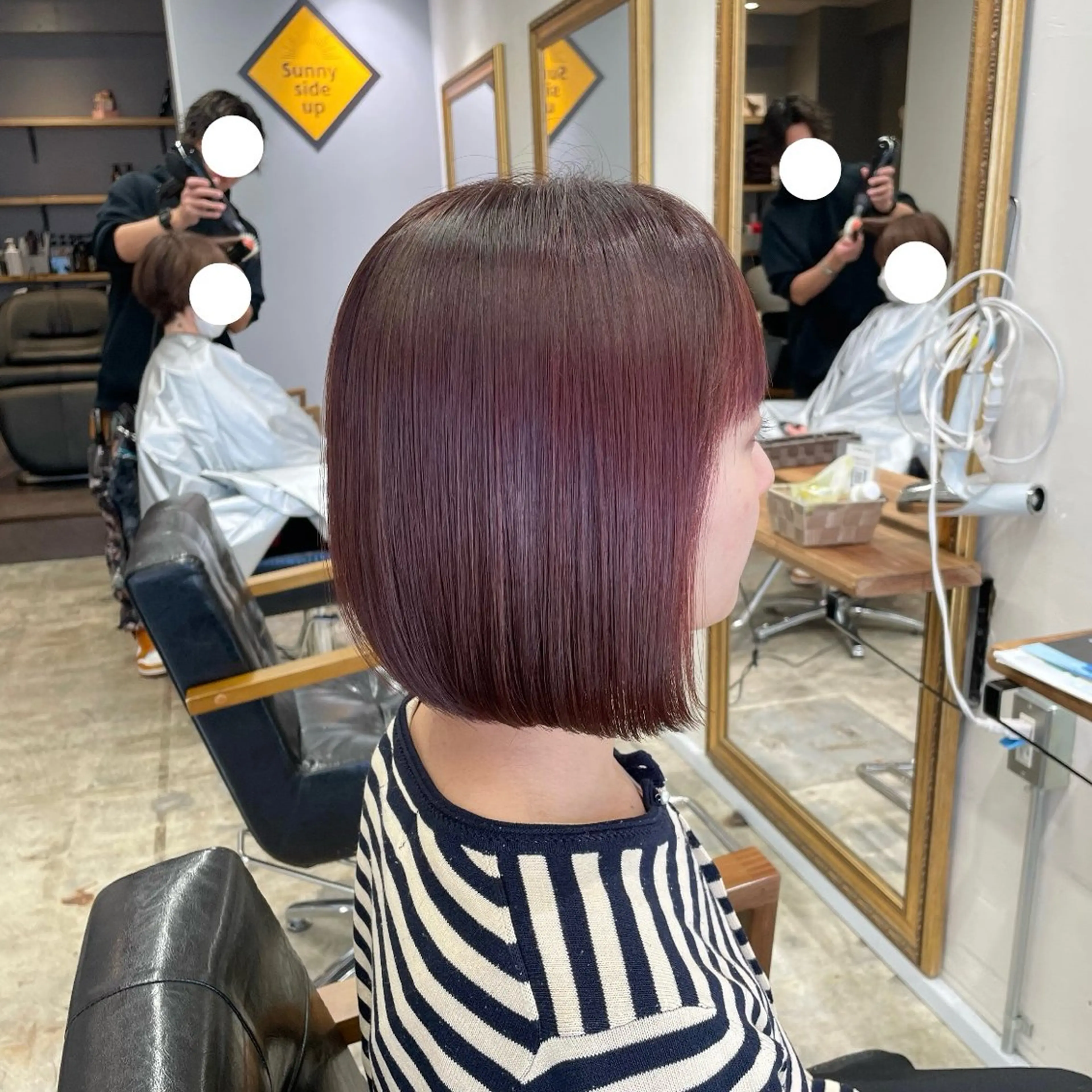 ショート カラー カット ヘアカラー 飯島朋香 オリーブベージュ🌿のヘアスタイル