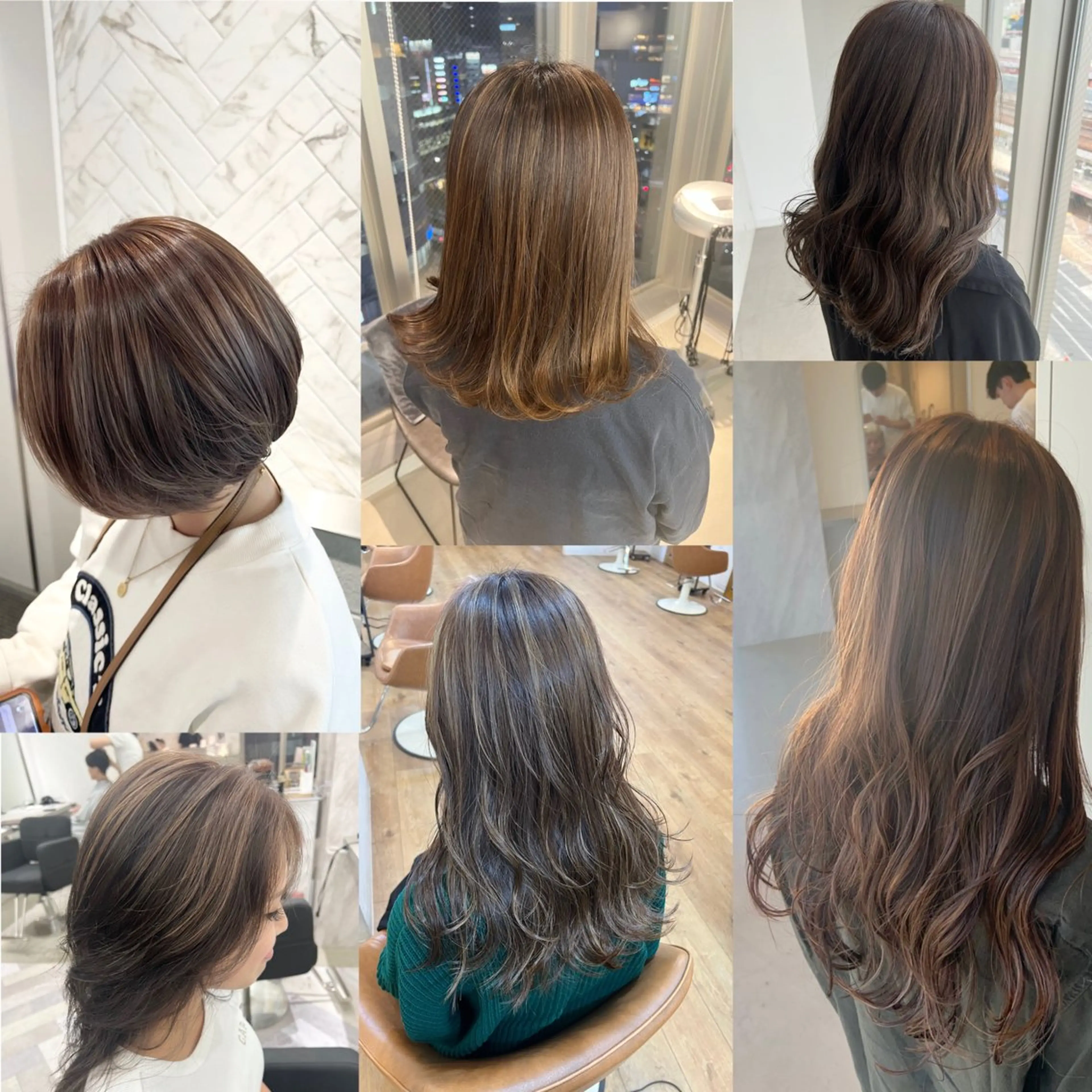 ロング カラー カット ヘアカラー トリートメント 艶ハイトーン🔆 ️️️安座間 希のヘアスタイル