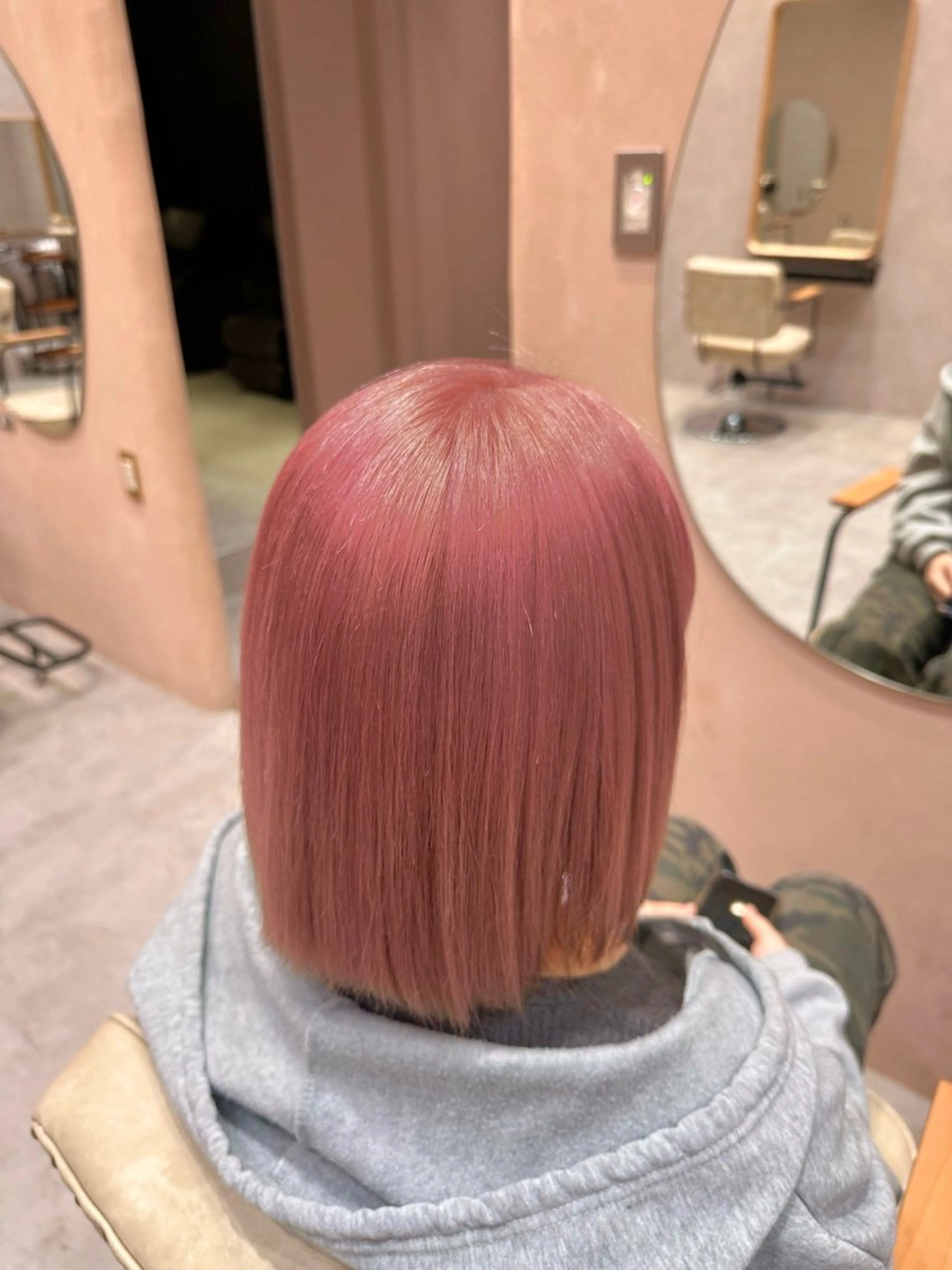 ミディアム カラー ヘアカラー トリートメント 🪐レイヤー/ボブ/ 艶髪/加野彩果🪐のヘアスタイル