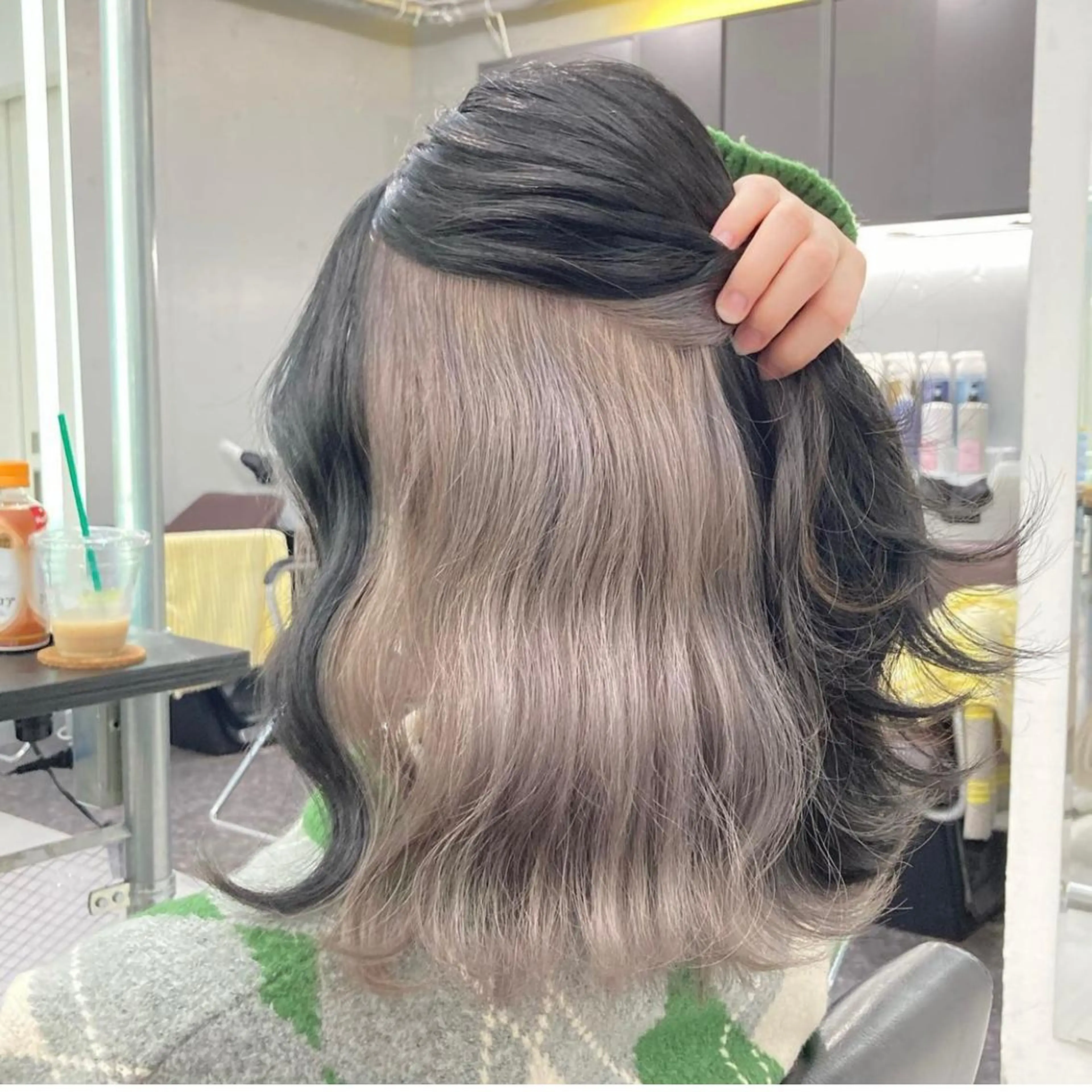 ミディアム アッシュ ピンクブラウン パープルカラー ボブ 学生 当日予約大歓迎💕/ Chisatoのヘアスタイル