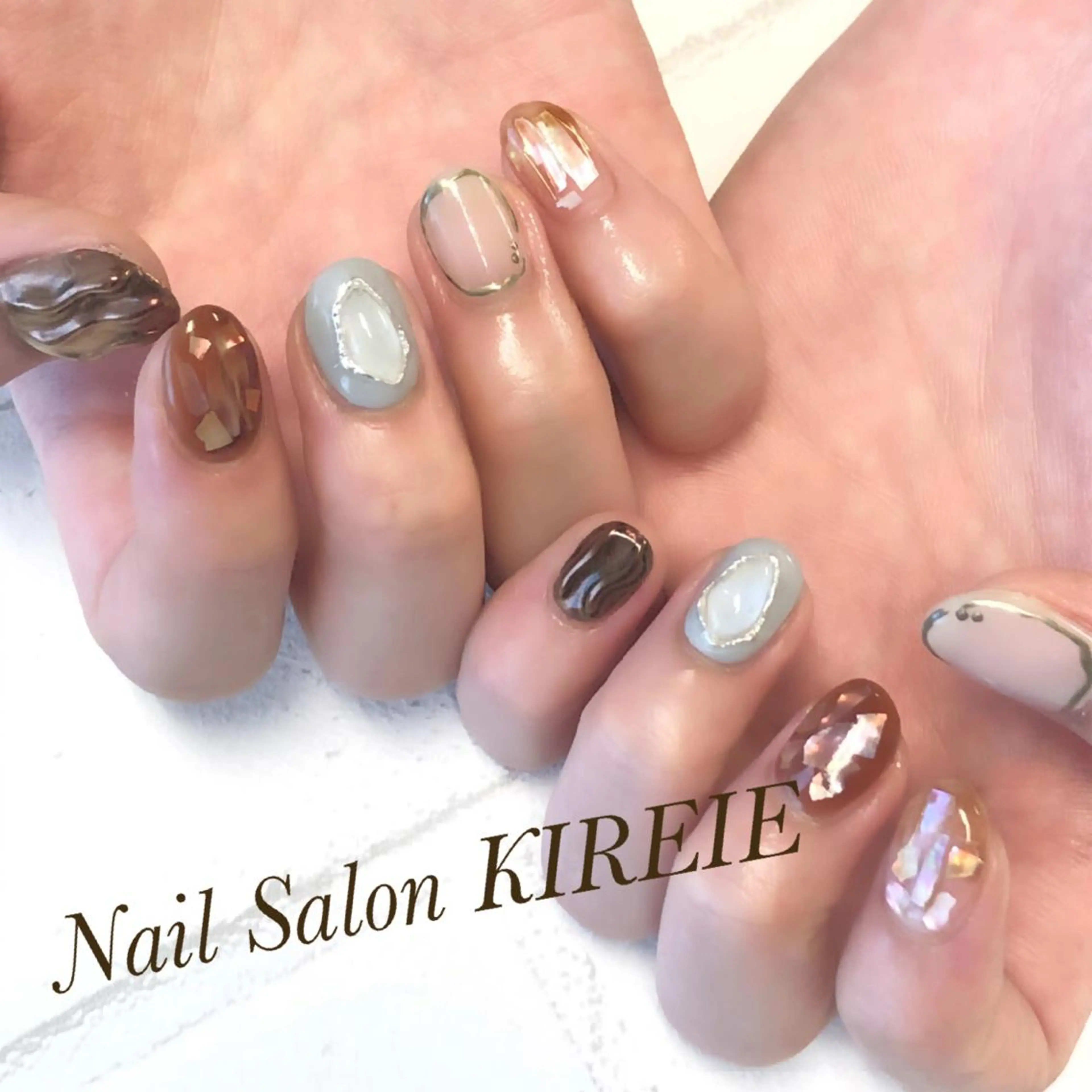 カラー ネイル ジェルネイル ニュアンスネイル KIREIE NAILSのネイルデザイン