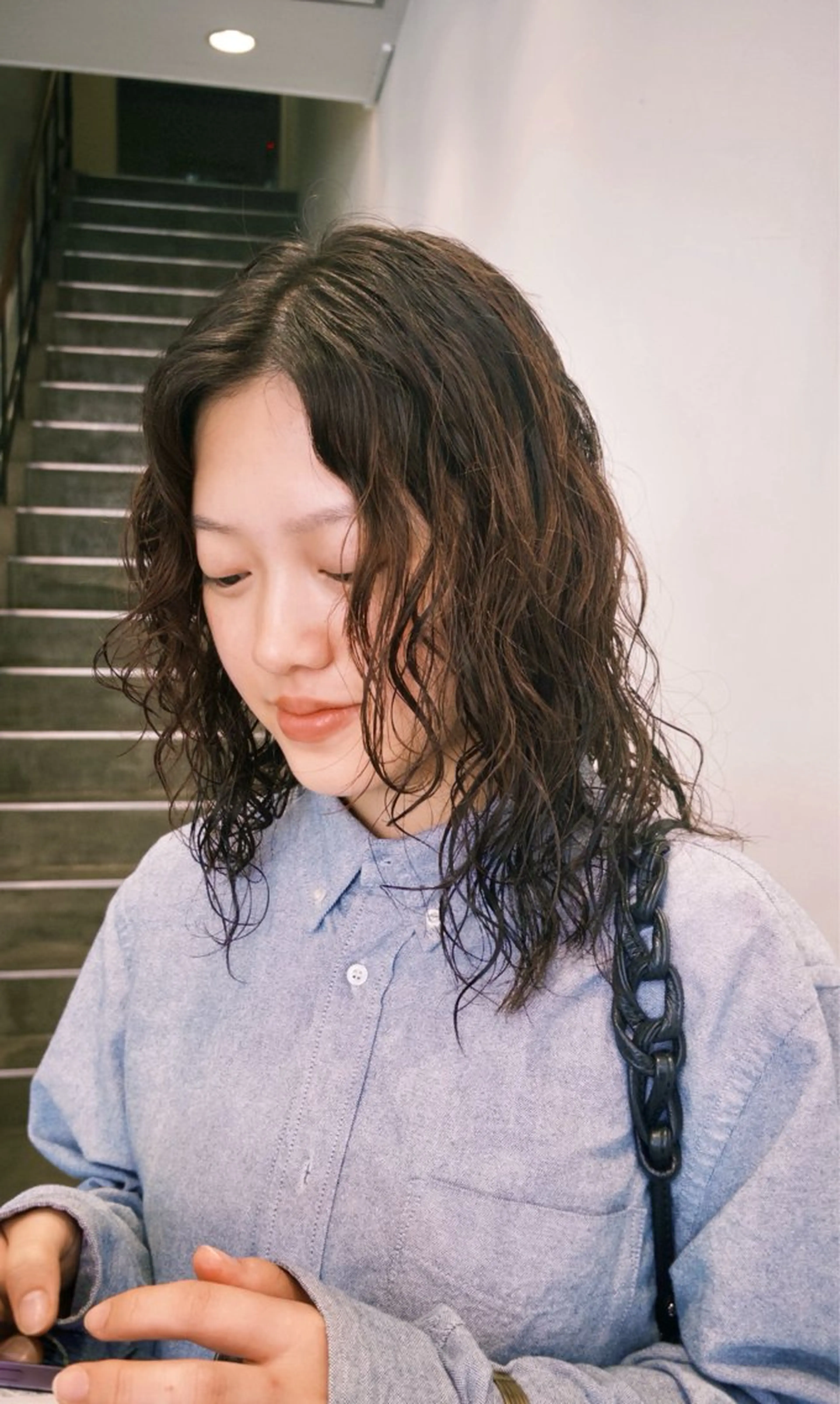 ミディアム パーマ iki所属・パーマstyle てるてるのヘアスタイル