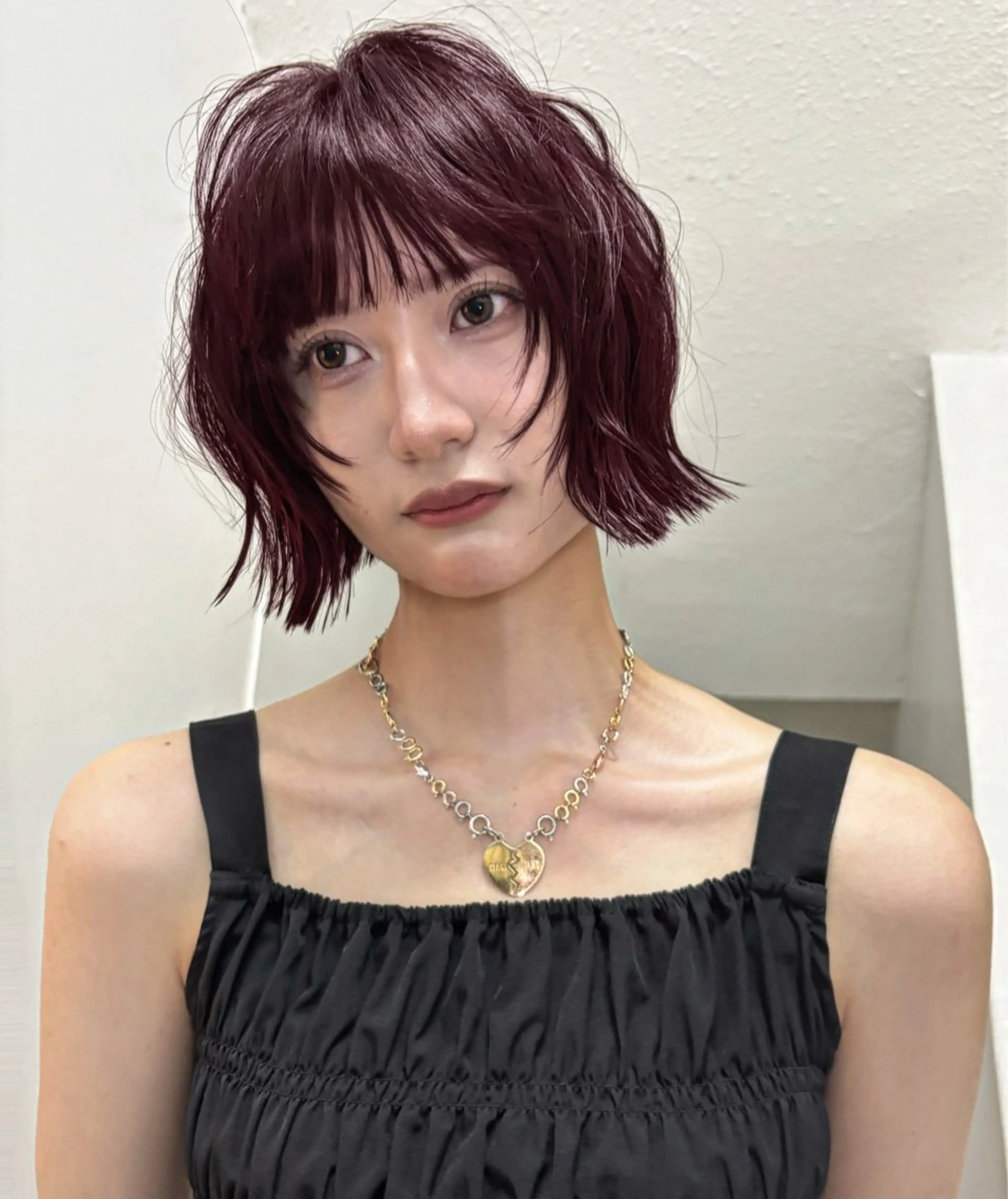 カラー レッドカラー ヘアカラー トリートメント miyo .⋆のヘアスタイル