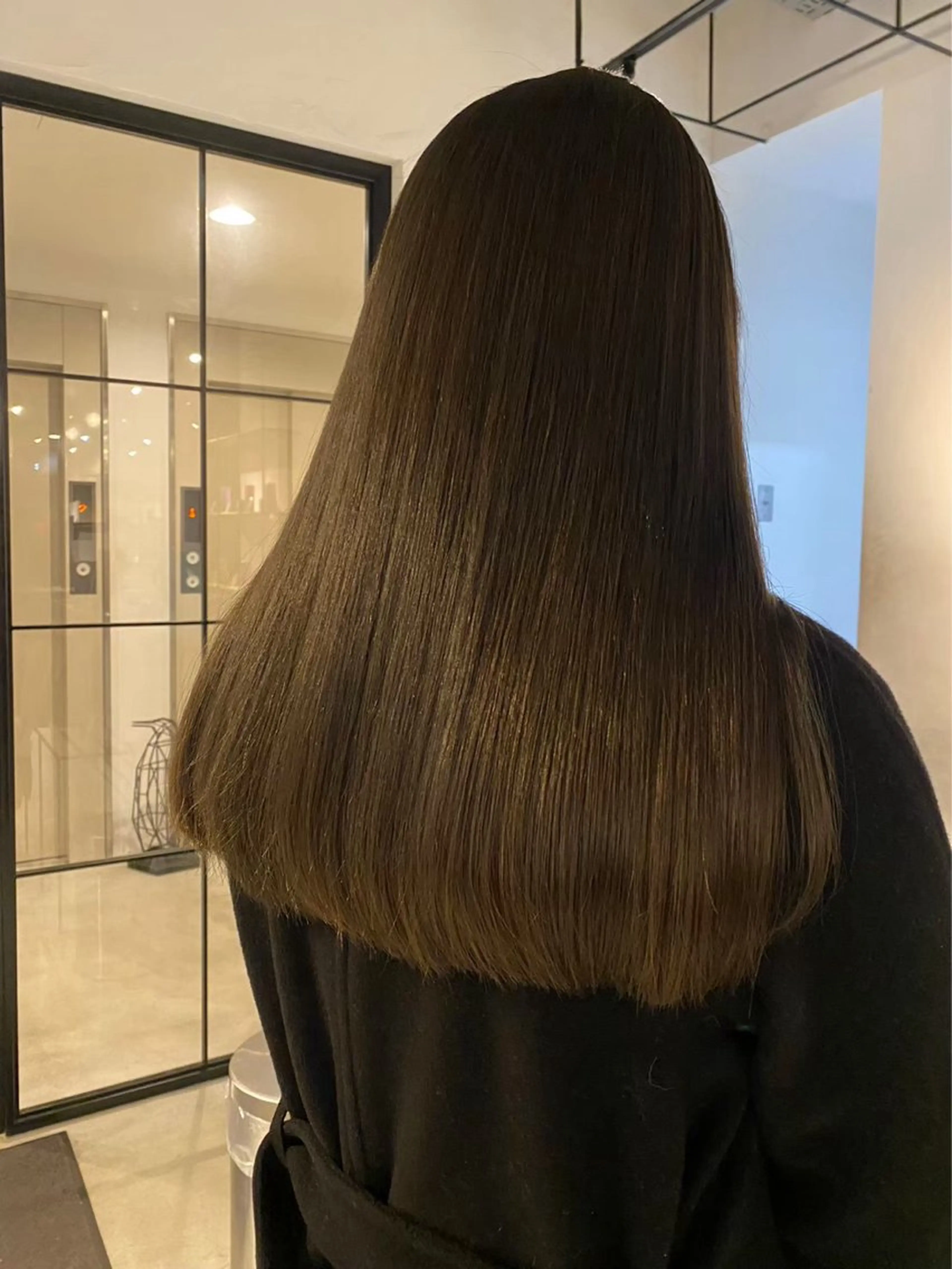 ロング ヘアカラー トリートメント ベージュカラー/新潟 オリーブ/落合優吾のヘアスタイル