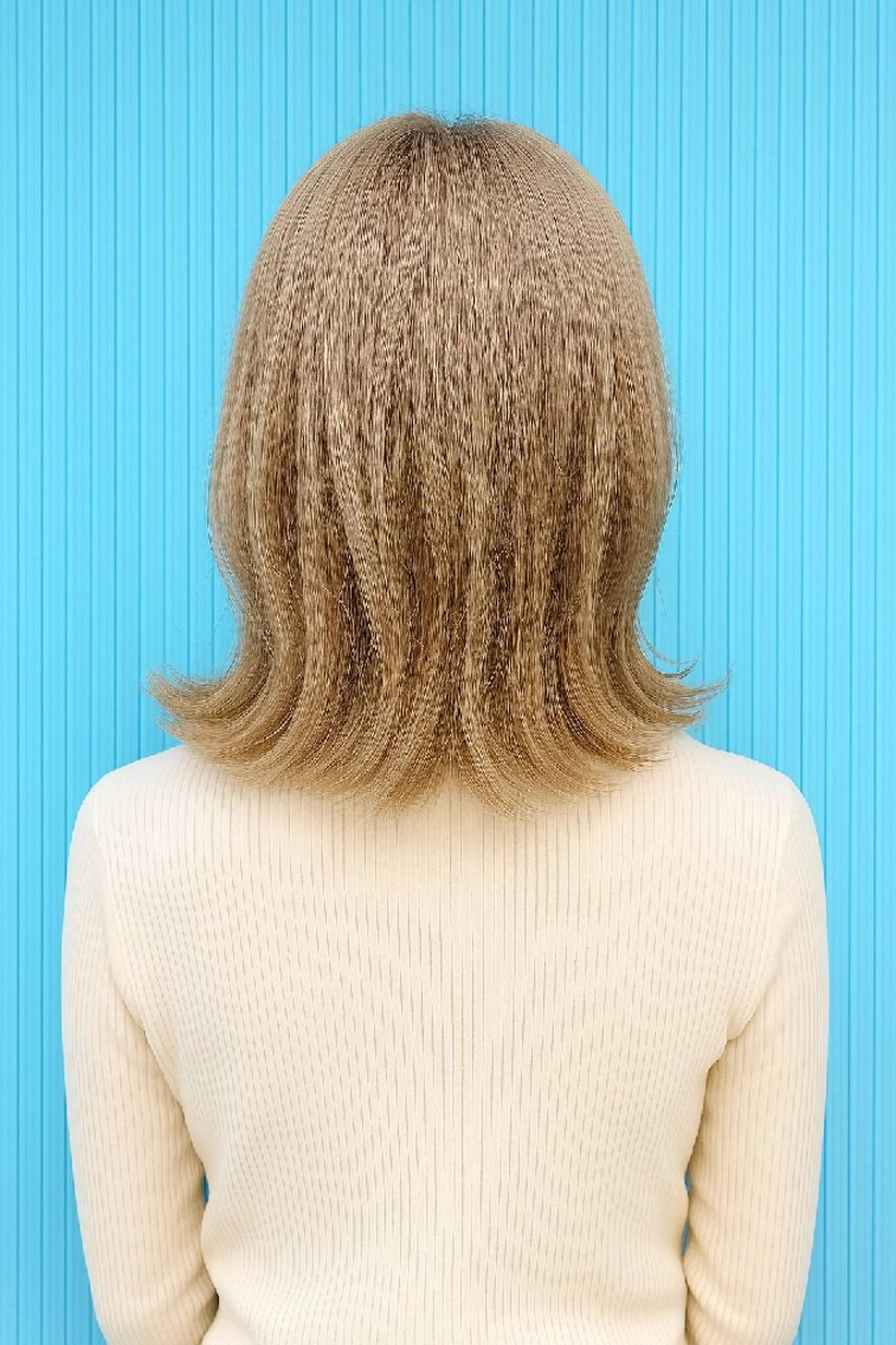 カラー セミロング ヘアカラー トリートメント 髪質改善アンブリーチ 店長みやけななのヘアスタイル
