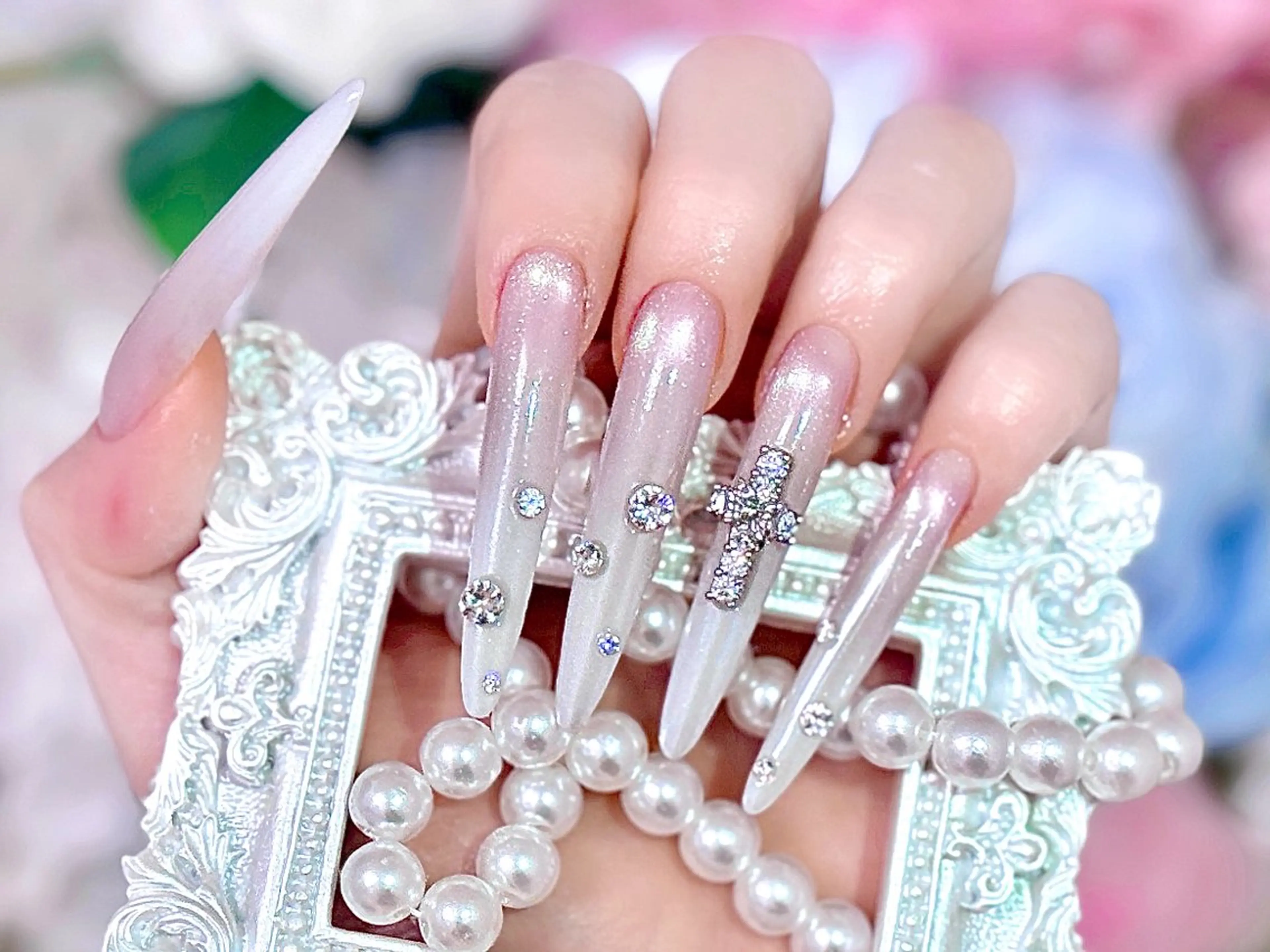 カラー ハンドネイル Saphiraネイル サロン錦糸町のネイルデザイン