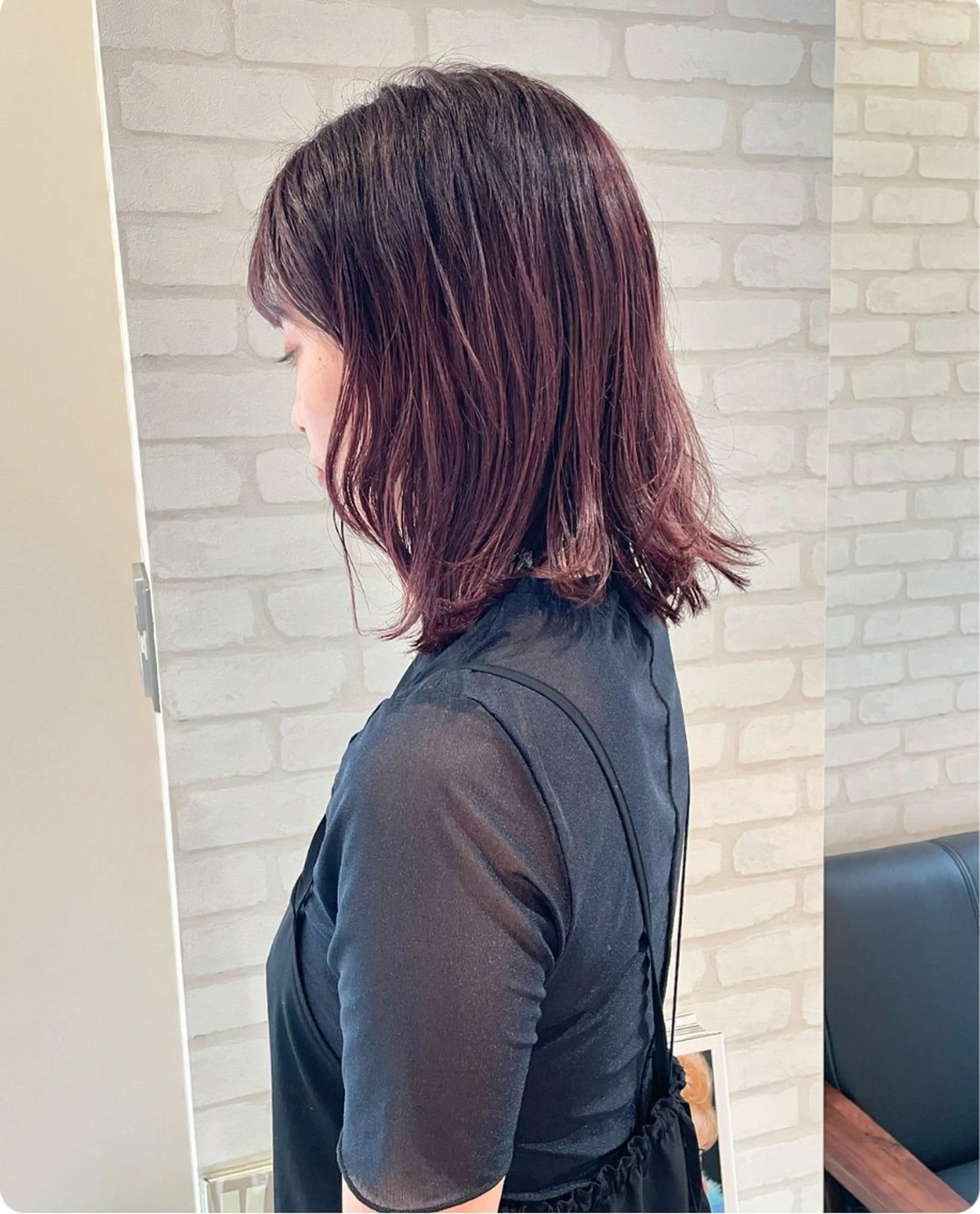 ミディアム カラー eyesburg W/est所属・ショートボブ 村上のヘアスタイル