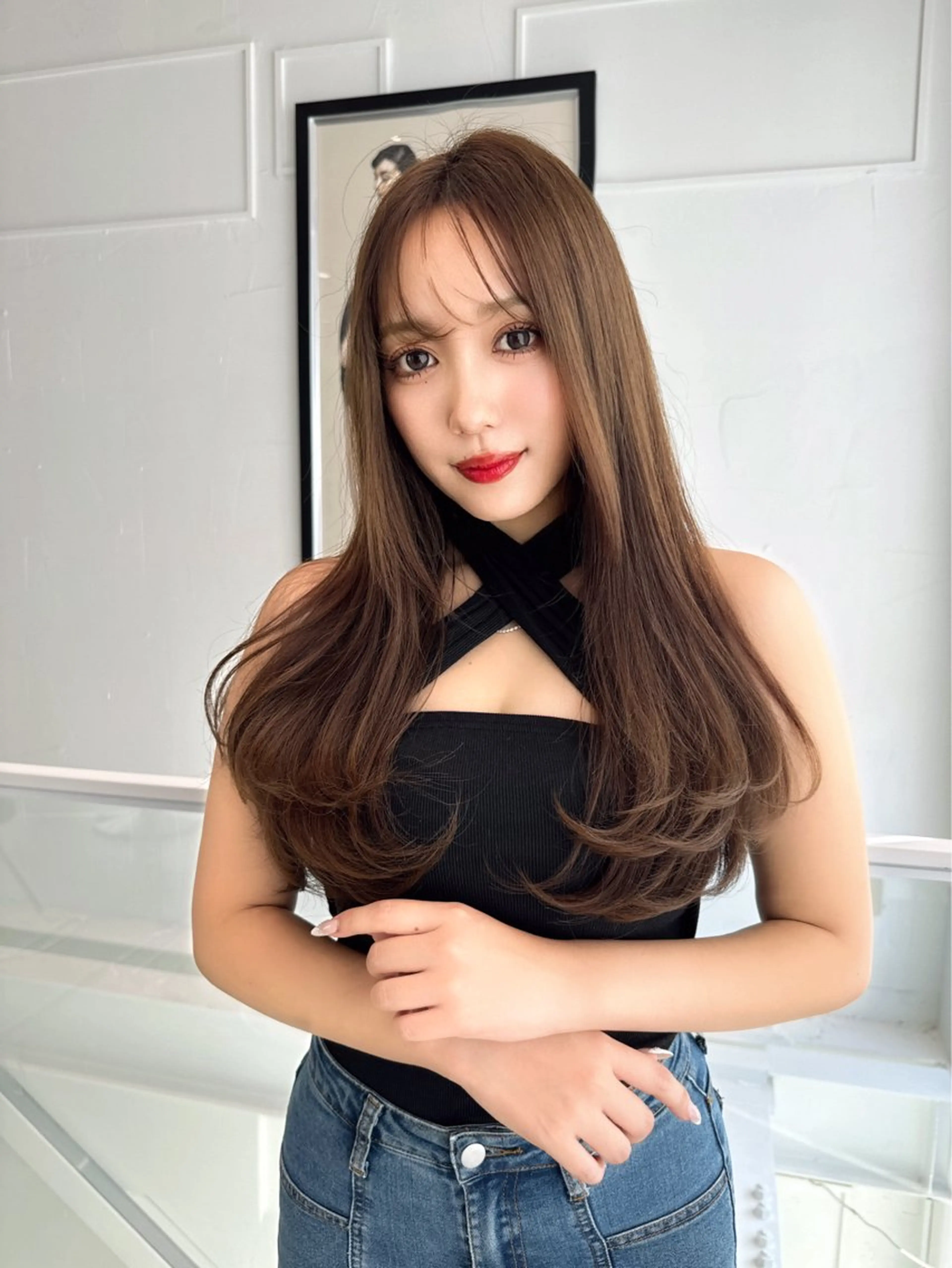 ロング カラー 韓国レイヤー/ボブ 髪質改善/TAKAのヘアスタイル