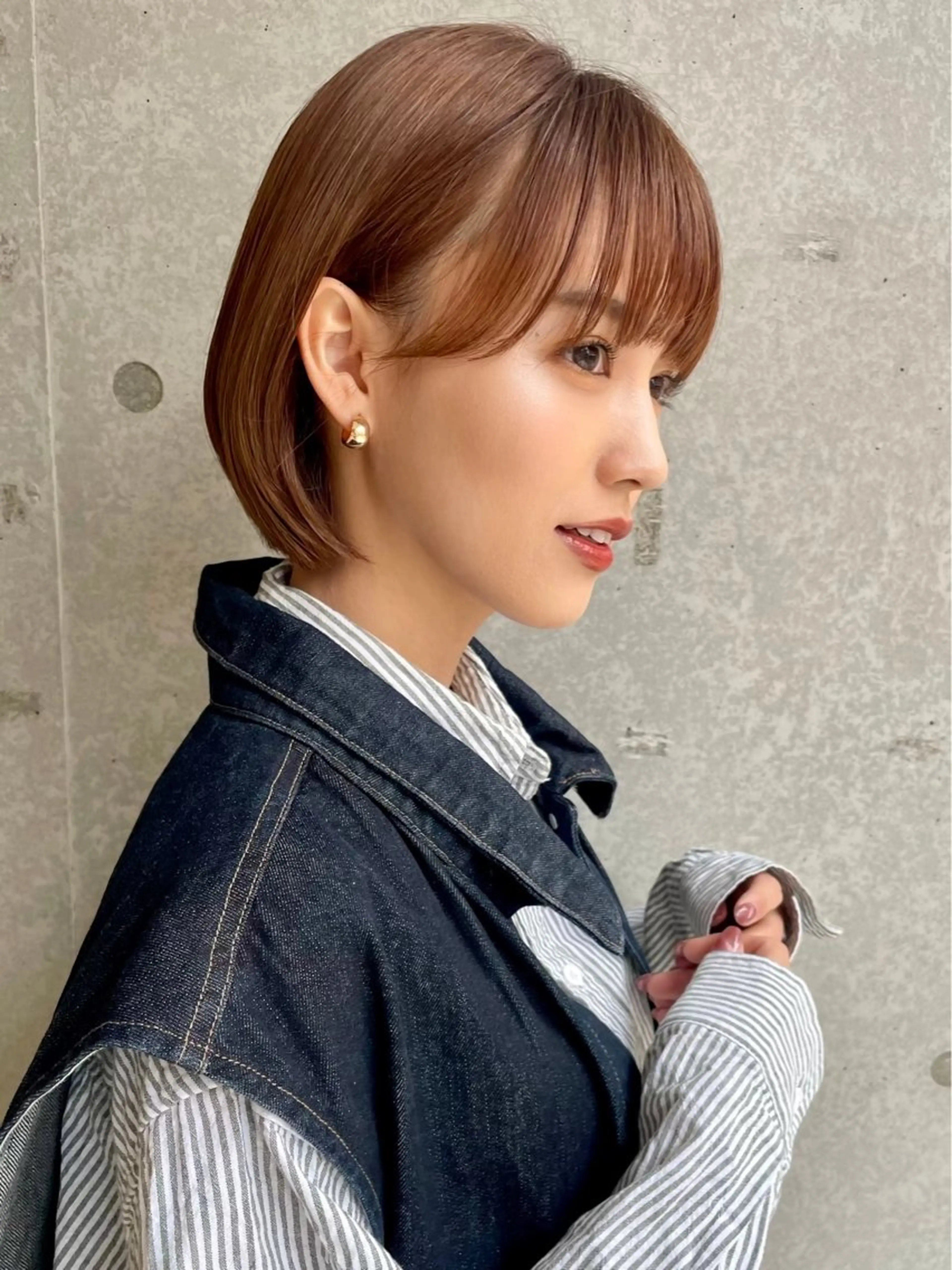 ショート カラー カット ヘアカラー ✨韓国レイヤー/ 透明感カラー✨冨永剛のヘアスタイル