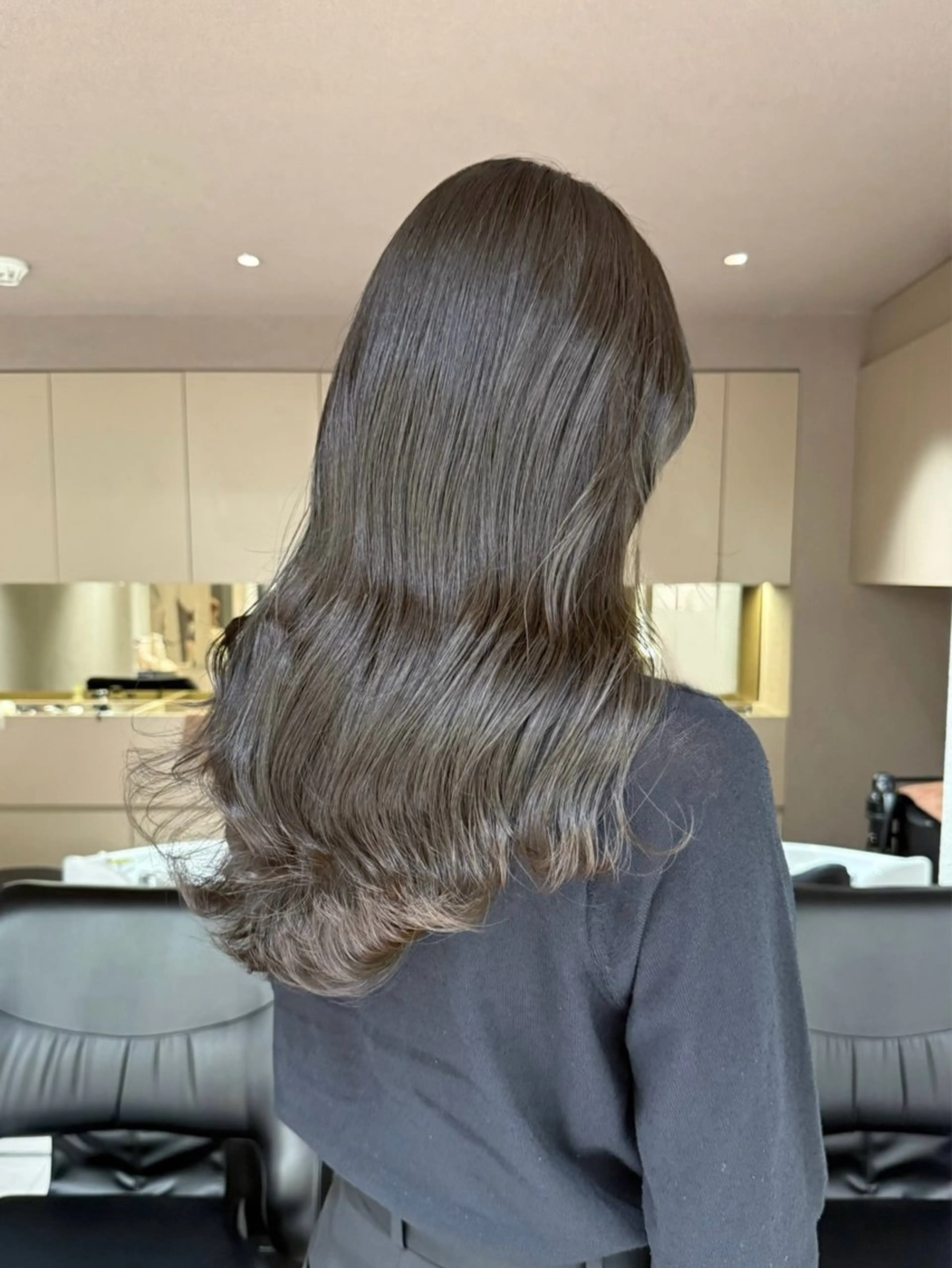 ロング カラー カット ヘアカラー トリートメント 赤みなし透明感カラー /🦋sayu🦋のヘアスタイル