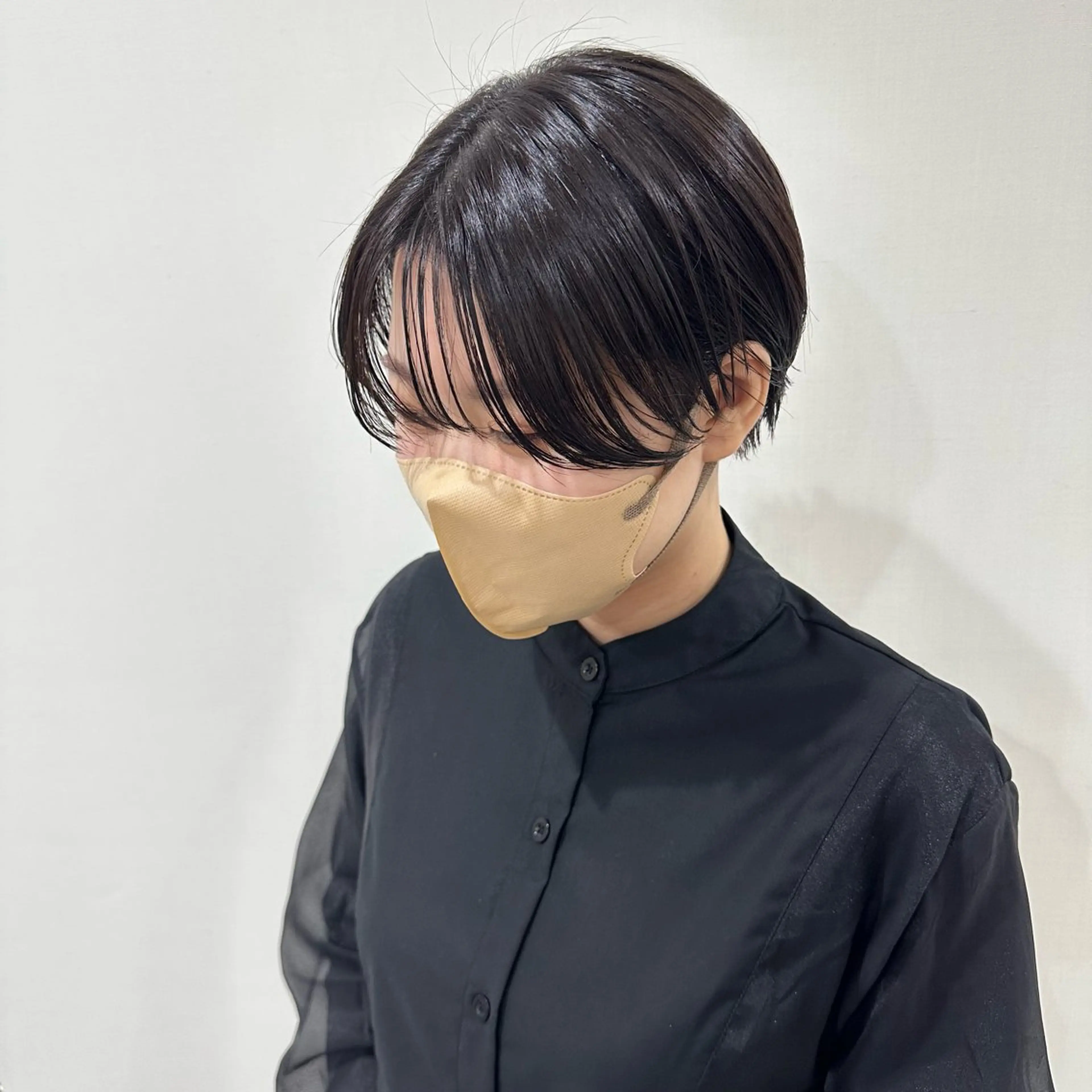 ショート カラー ハンサムショート ショートヘア 小顔カット カット ヘアカラー トリートメント 小顔カット✨ 透明感カラー✨kyoのヘアスタイル