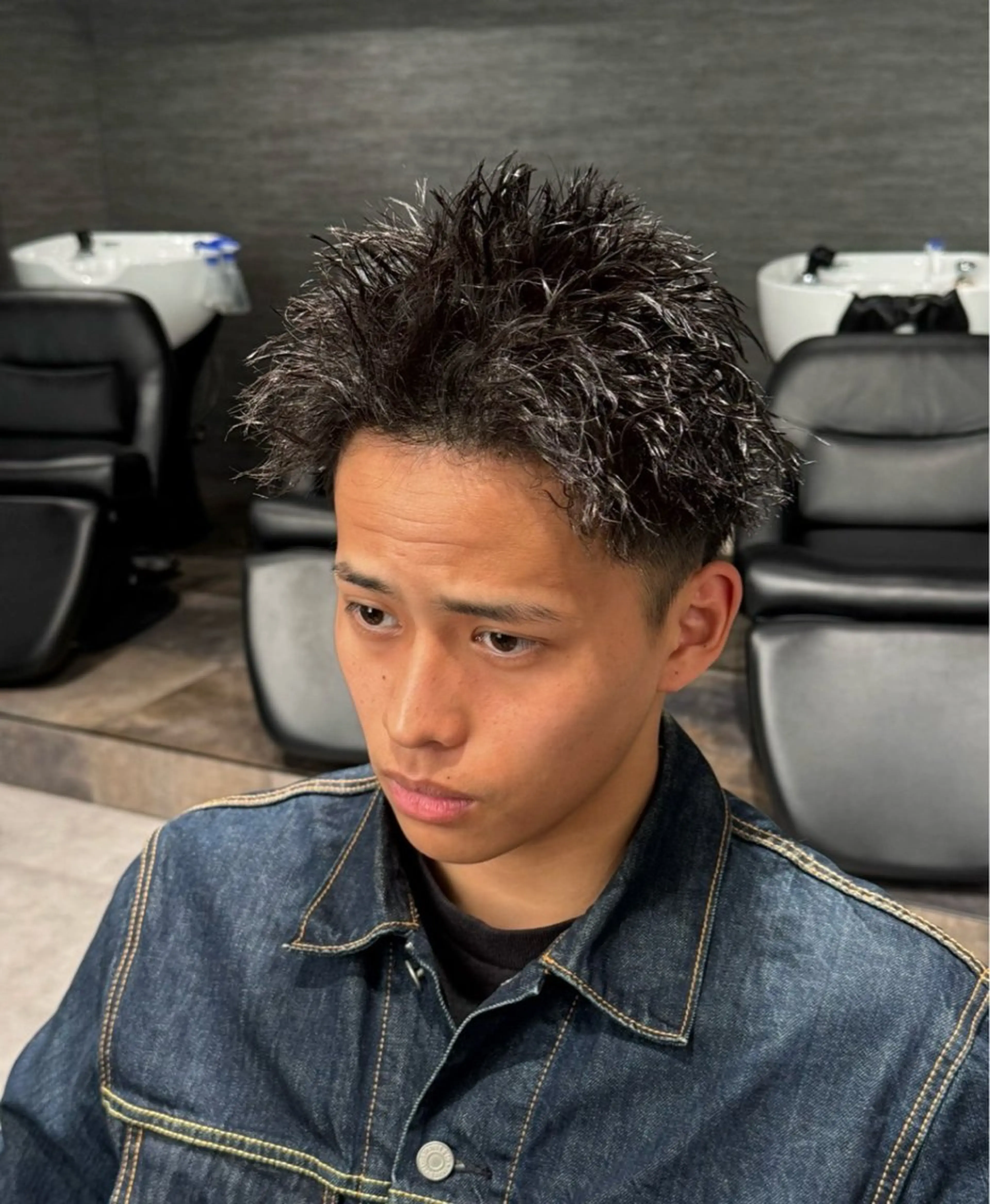 【メンズ限定】🎅カット➕ピンパーマ➕スタイリング剤WAXプレゼント🎅の写真