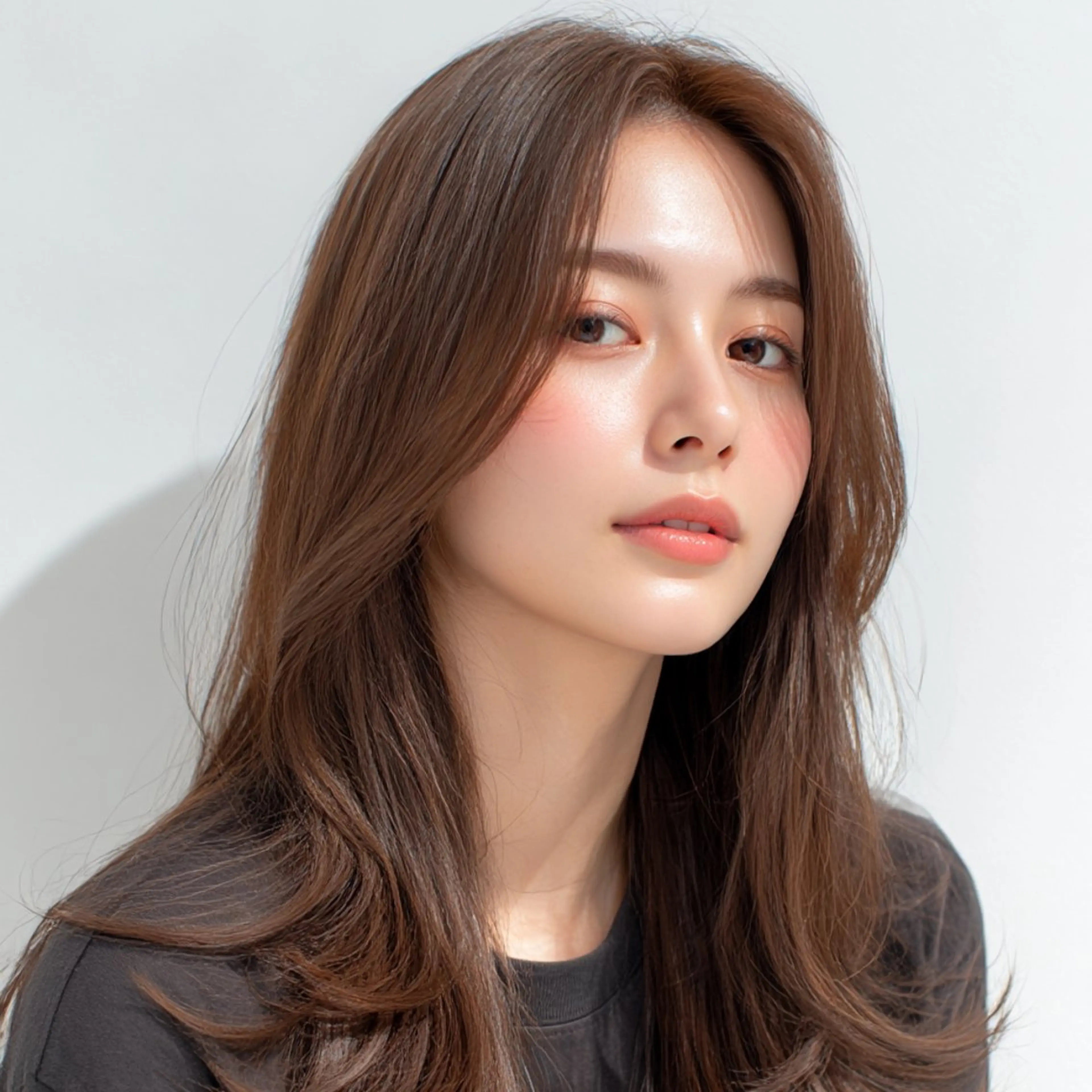 ロング カット 縮毛矯正 飯田 知将のヘアスタイル