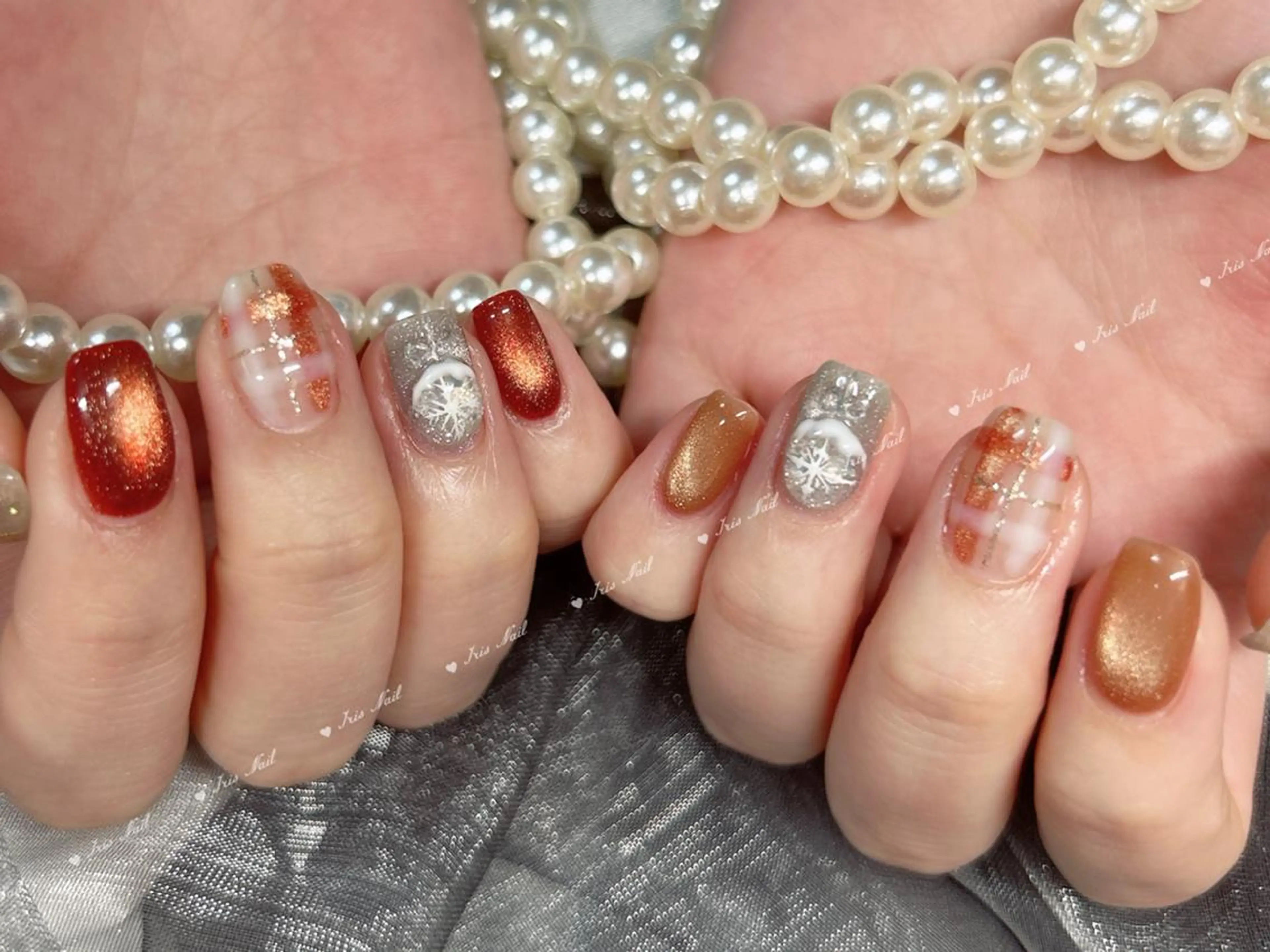 ネイル アートネイル チークネイル フレンチネイル ジェルネイル ホログラムネイル ハンドネイル ハンドケア IRIS NAIL大塚のネイルデザイン