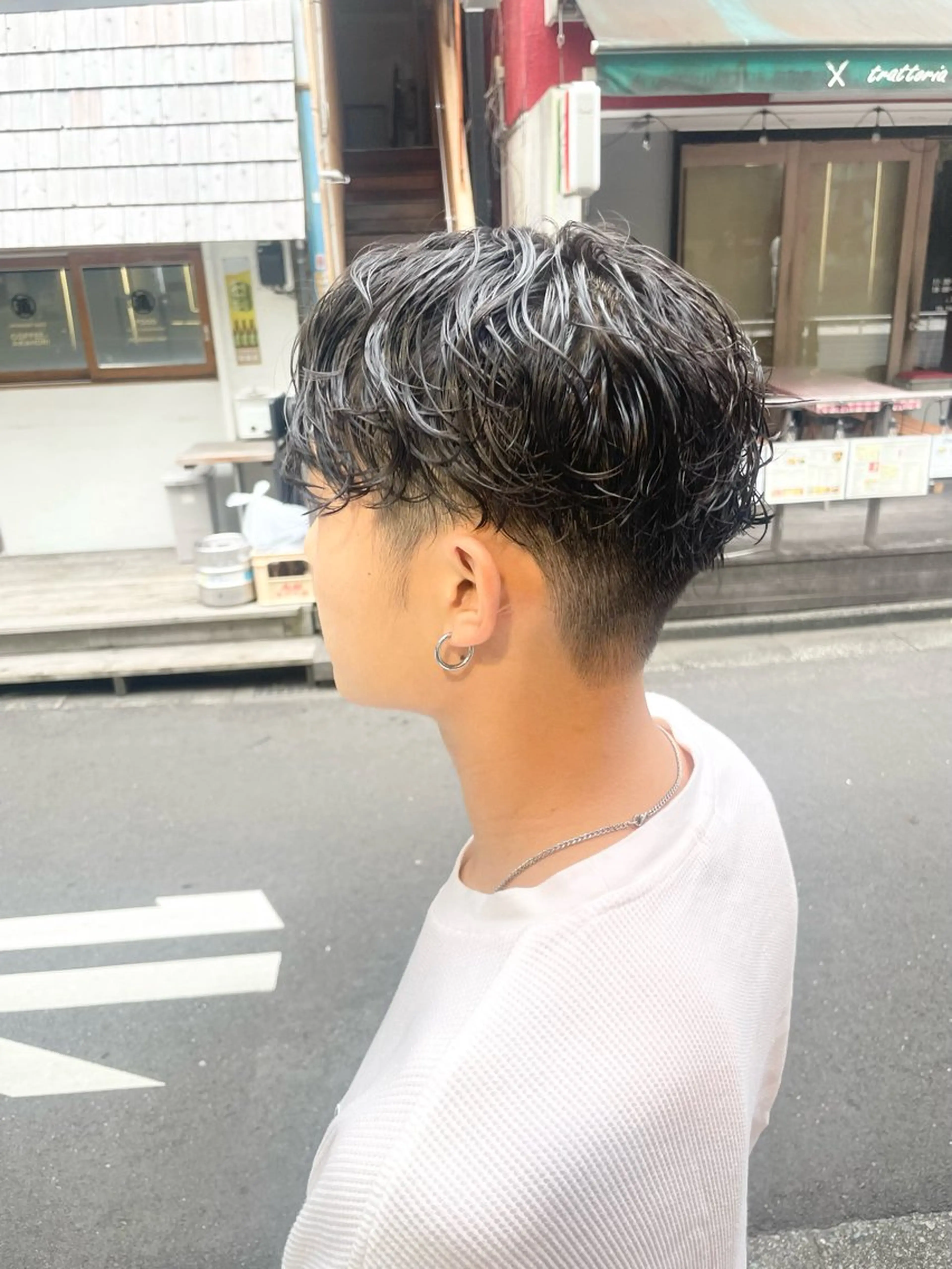 ショート パーマ メンズ 【Brown】おじま のぞみのヘアスタイル