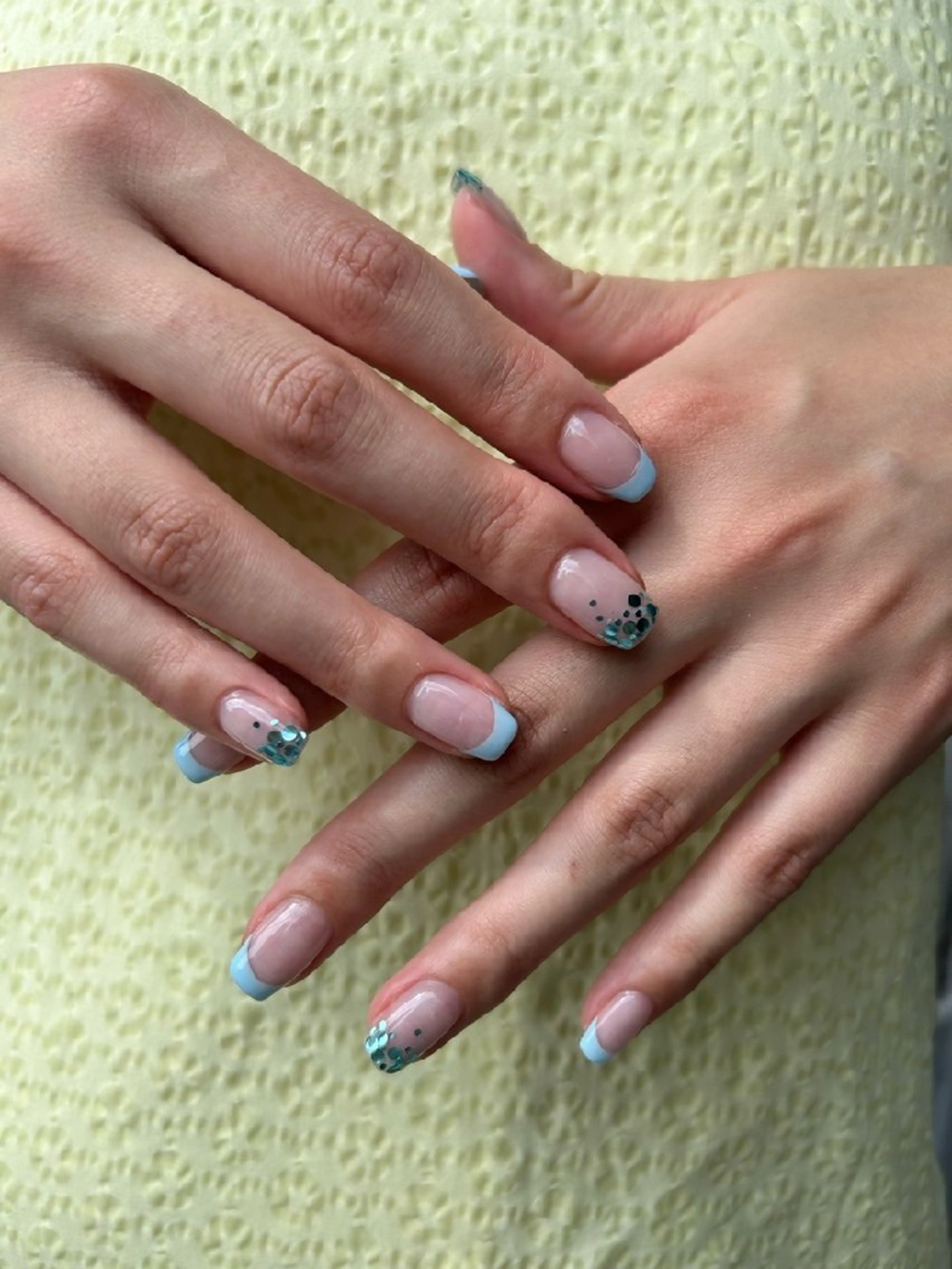ネイル ブルー 川澄もえ/ relownail のネイルデザイン