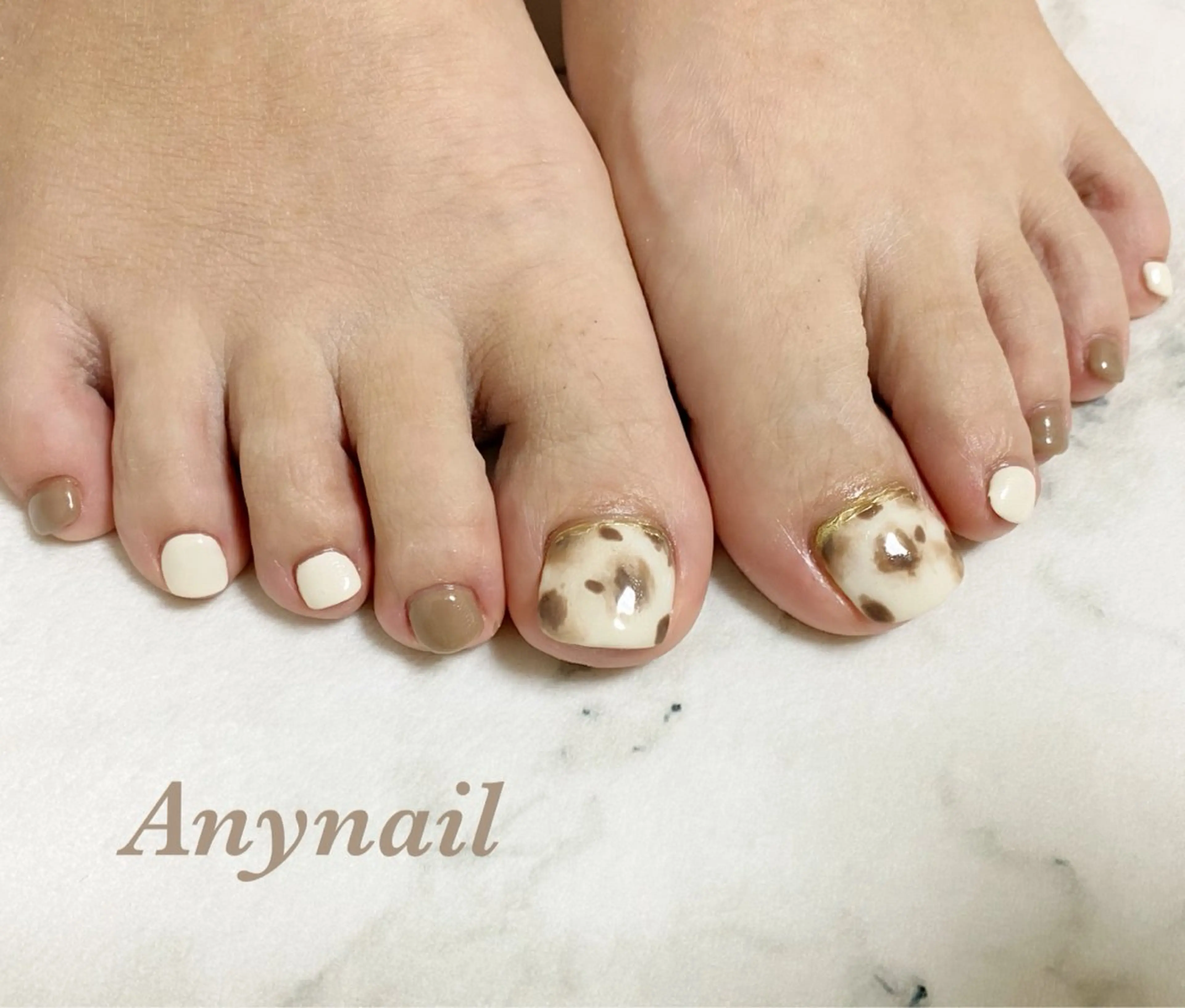 ネイル ブルー フットネイル 冬ネイル フットネイル 岩澤 恵子のネイルデザイン