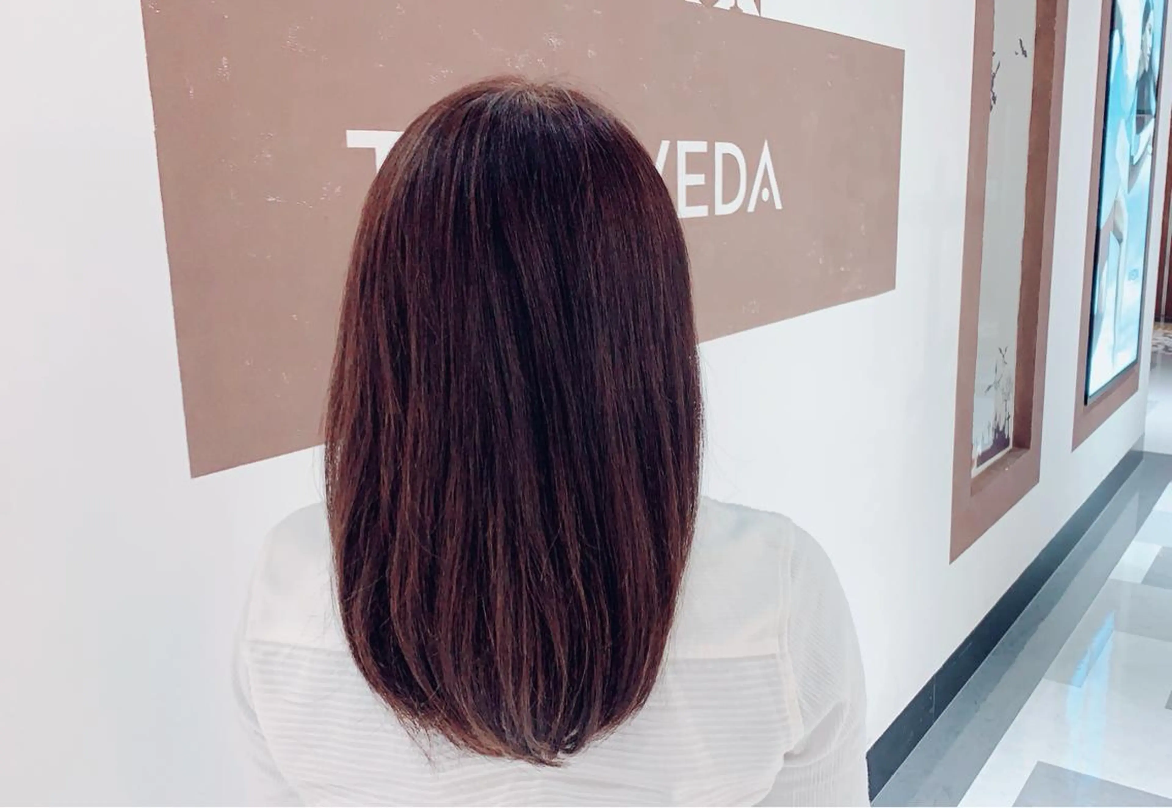 セミロング カラー 🧸 仲間ひめかのヘアスタイル