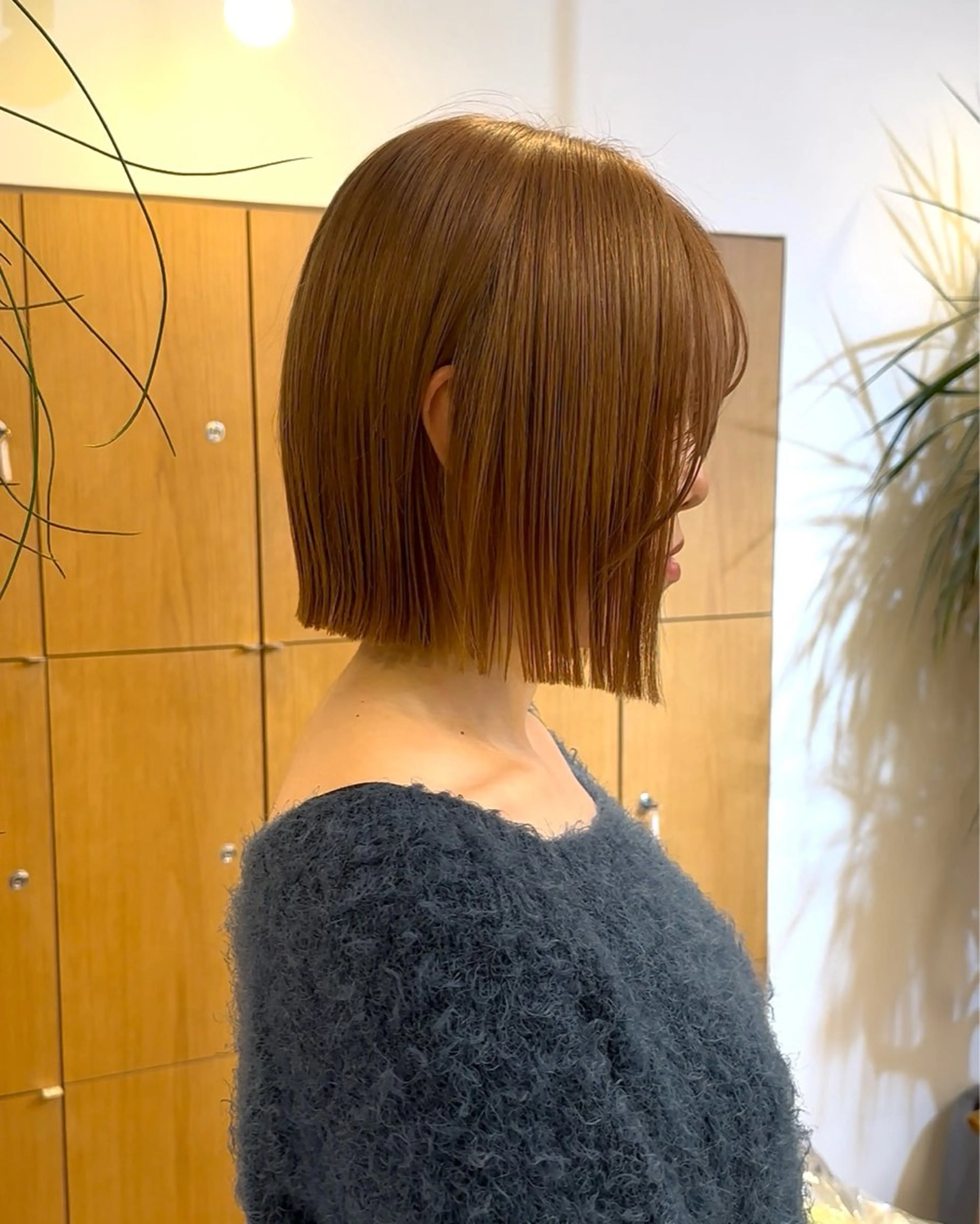 ショート カラー ボブ カット ヘアカラー リンダ所属・ベージュ/顔周り カット/スズキのヘアスタイル