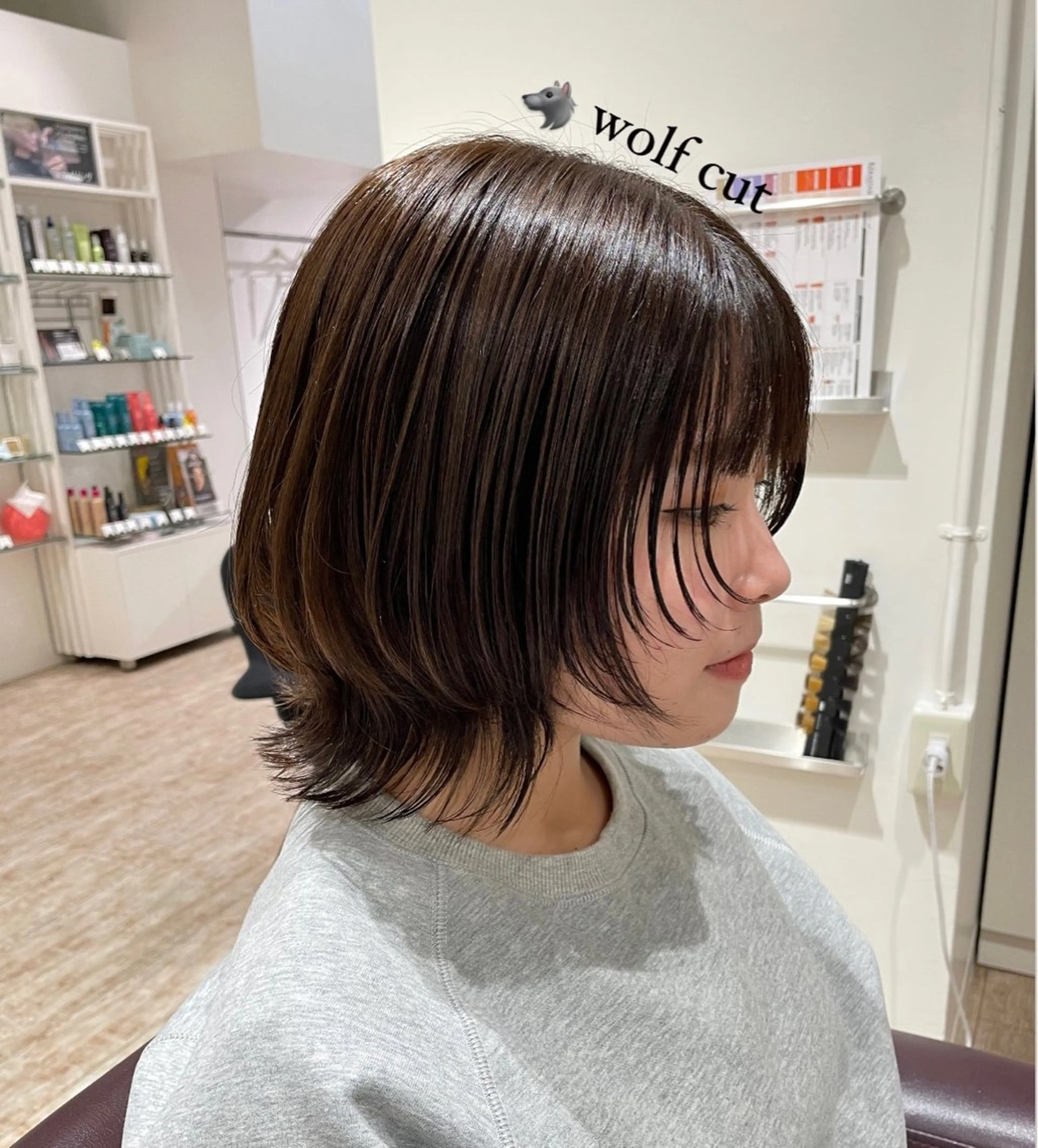 ショート 顔周りカット 小顔カット ウルフカット behive  駅前店所属・菊地 桃花のヘアスタイル