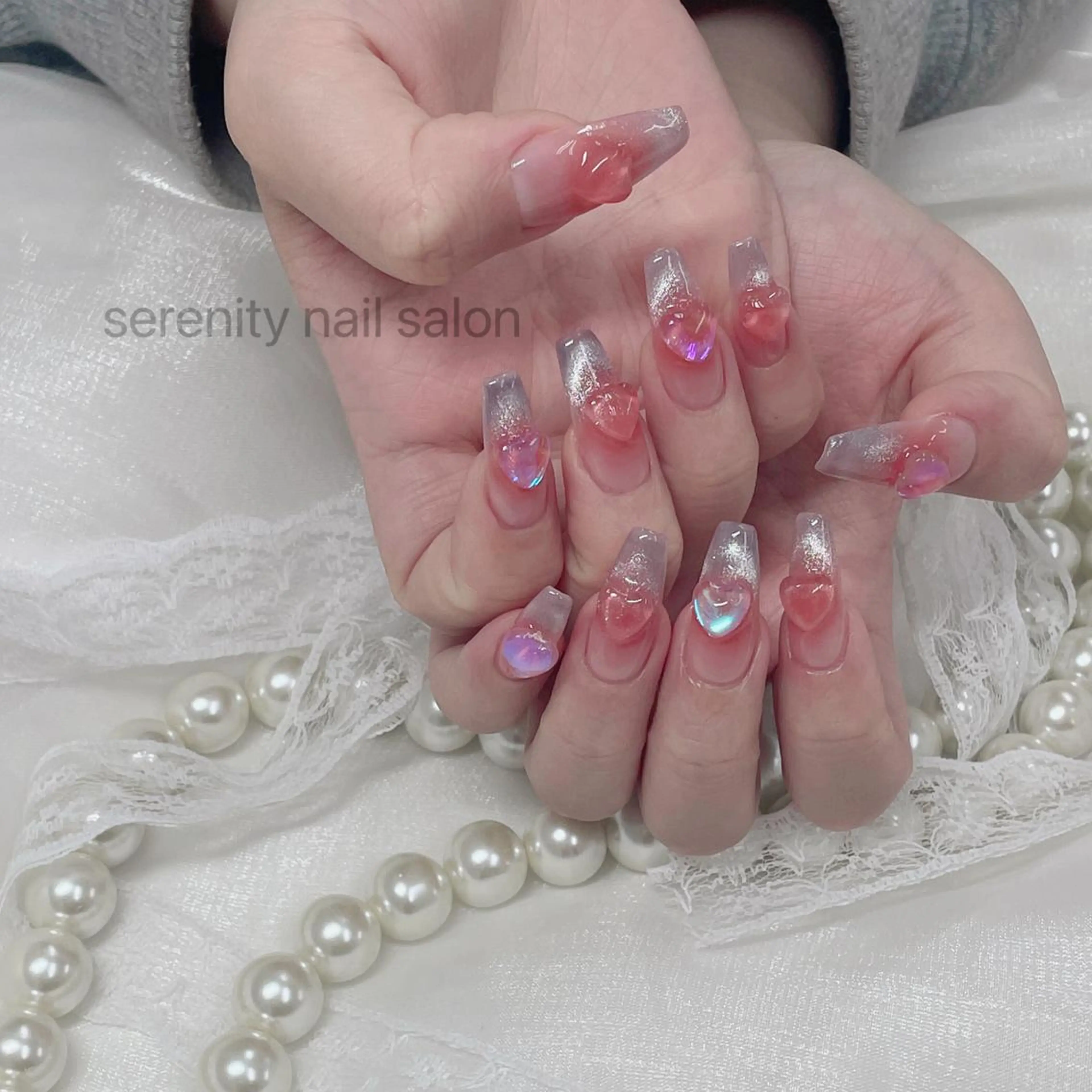 ネイル ハンドネイル ハンドケア ✨Serenity ワンホンネイルのネイルデザイン