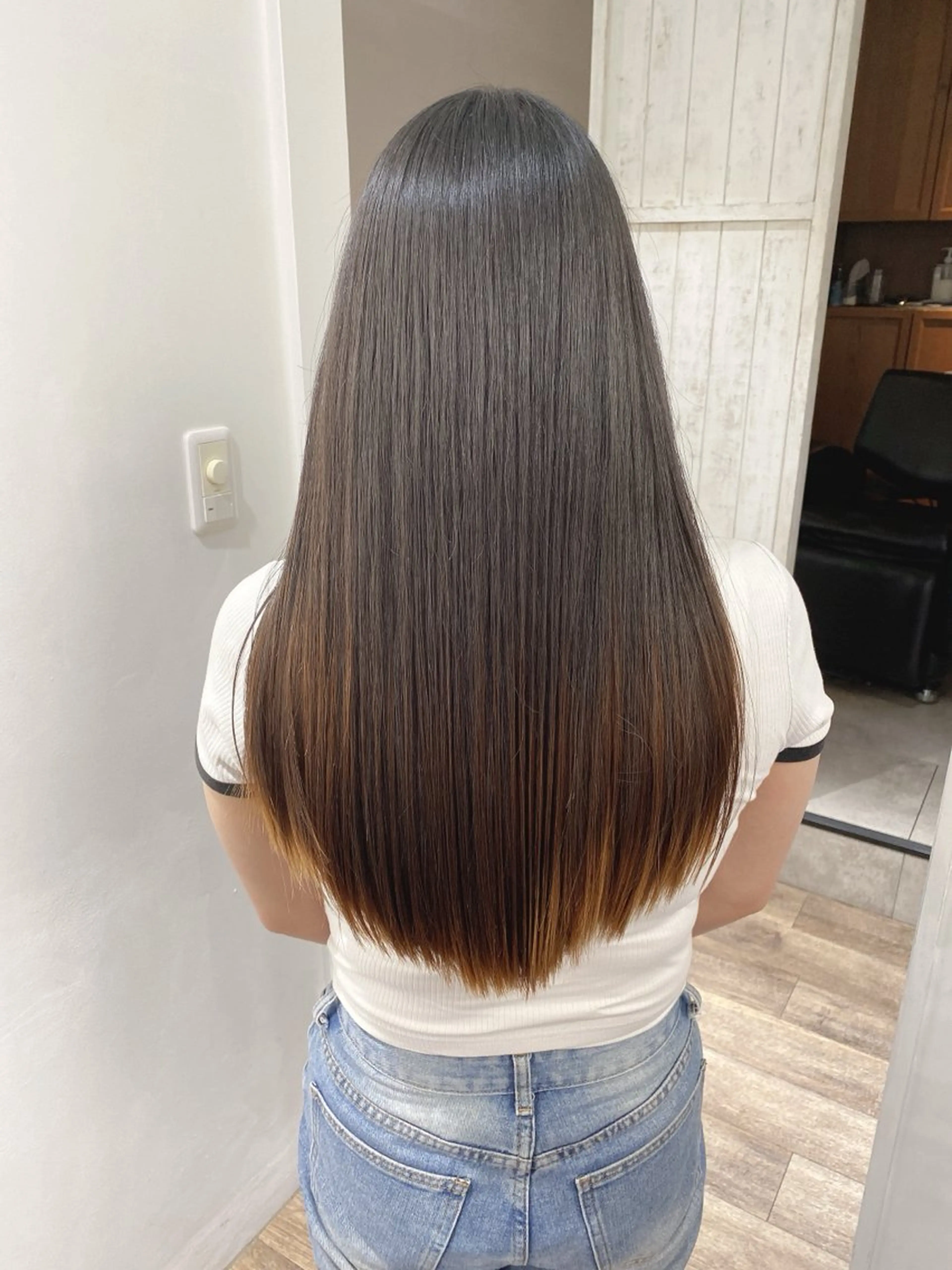 ロング カット トリートメント GO TODAY SHAiRE SALON 横須賀所属・ハイライト⭐️上野 高広のヘアスタイル